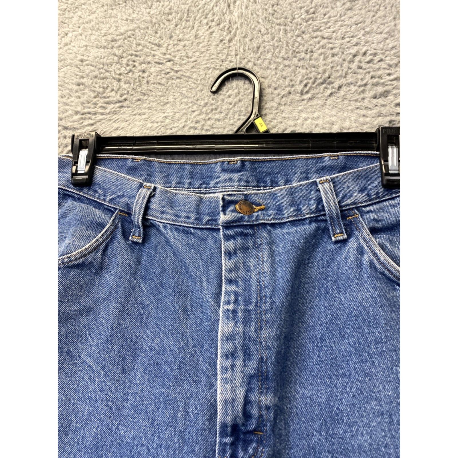Vintage Rustler Jeans Mens 38x30 Blue Regular Fit Straight Leg Workwear Western - 0428 Size US 38 / EU 54 - 2 Thumbnail