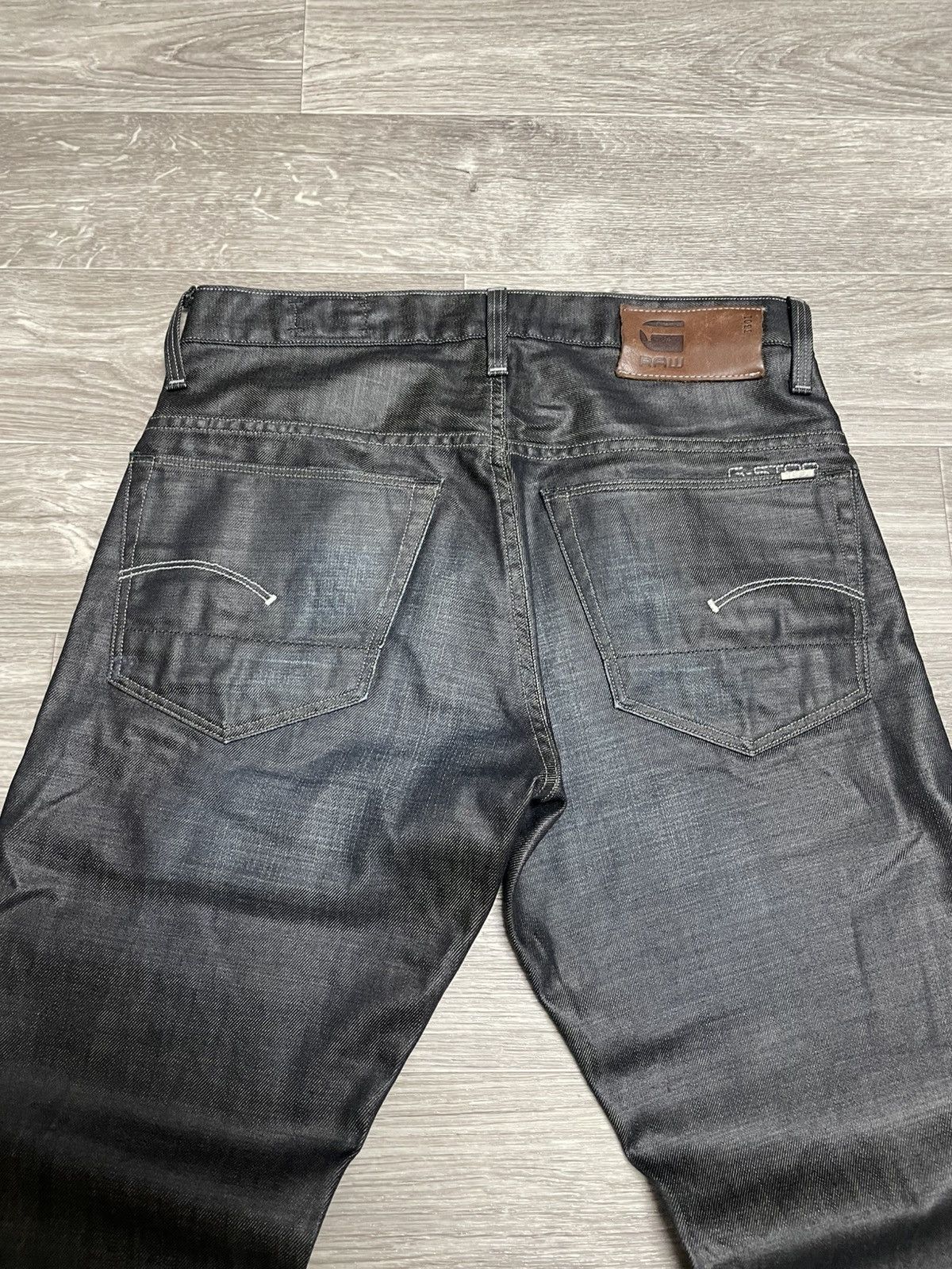 G-Star 32/32 Vintage G-Star Raw 3301 Straight Washed Denim Jeans Size US 32 / EU 48 - 17 Thumbnail