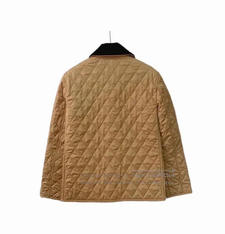 Burberry Burberry Quilted Brown Cotton Men's Jacket. Size US XXS / EU 40 - 2 Thumbnail