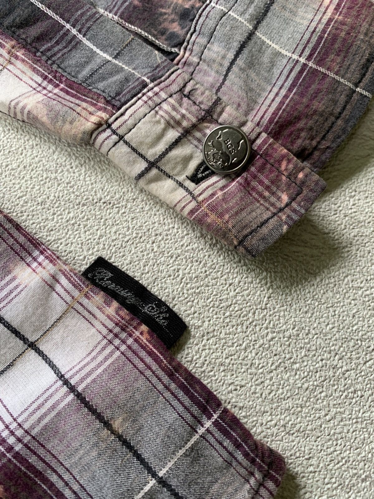 BERNINGS SHO 2000s Berning Sho Studs Button Shirt Size US M / EU 48-50 / 2 - 6 Thumbnail