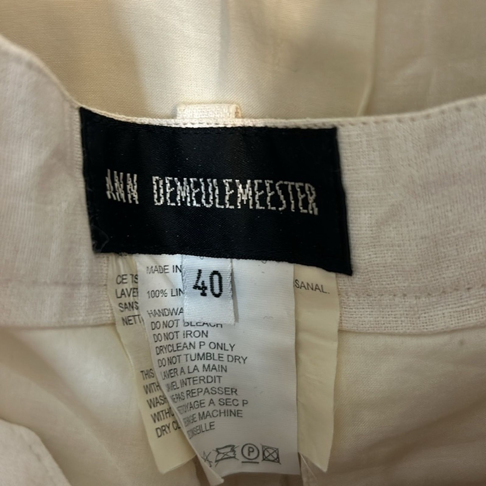 Ann Demeulemeester ann demeulemeester White Linen Blazer/Skirt Set Size 27" / US 4 / IT 40 - 5 Thumbnail