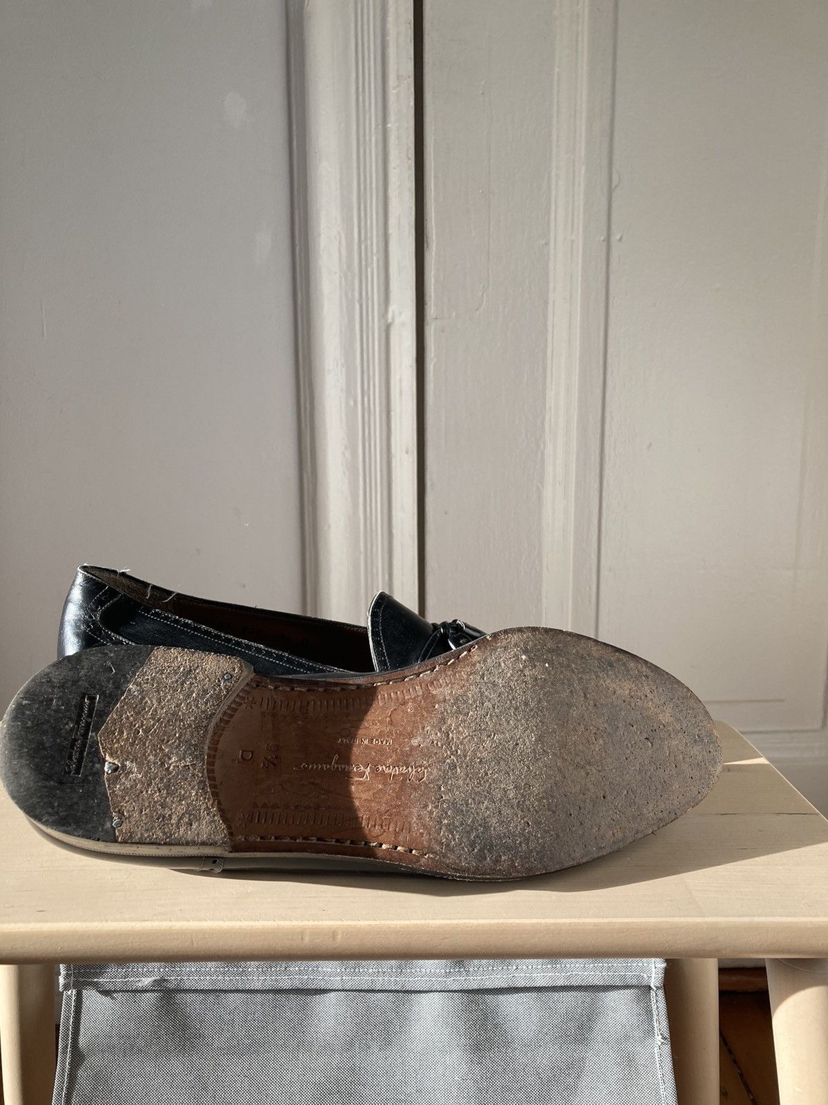 Salvatore Ferragamo Vintage Salvatore Ferragamo Leather Tassel Loafers Size US 9 / EU 42 - 7 Thumbnail