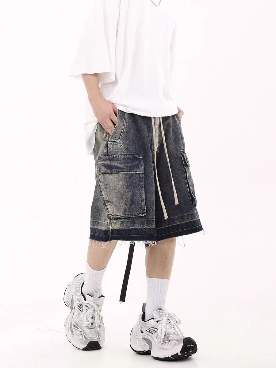 Japanese Brand × Vintage Vintage High Street Multi-Pocket Denim Shorts Size US 30 / EU 46 - 5 Thumbnail