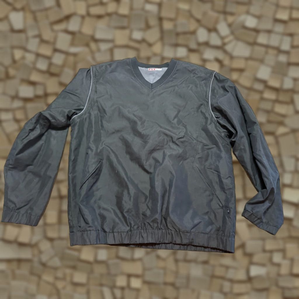 Vintage Grand Slam Sweater Mens Size M Black Pullover V-Neck Windbreaker Knit Long Sleeve Casual Regular Sweatshirt Size US M / EU 48-50 / 2 - 1 Thumbnail