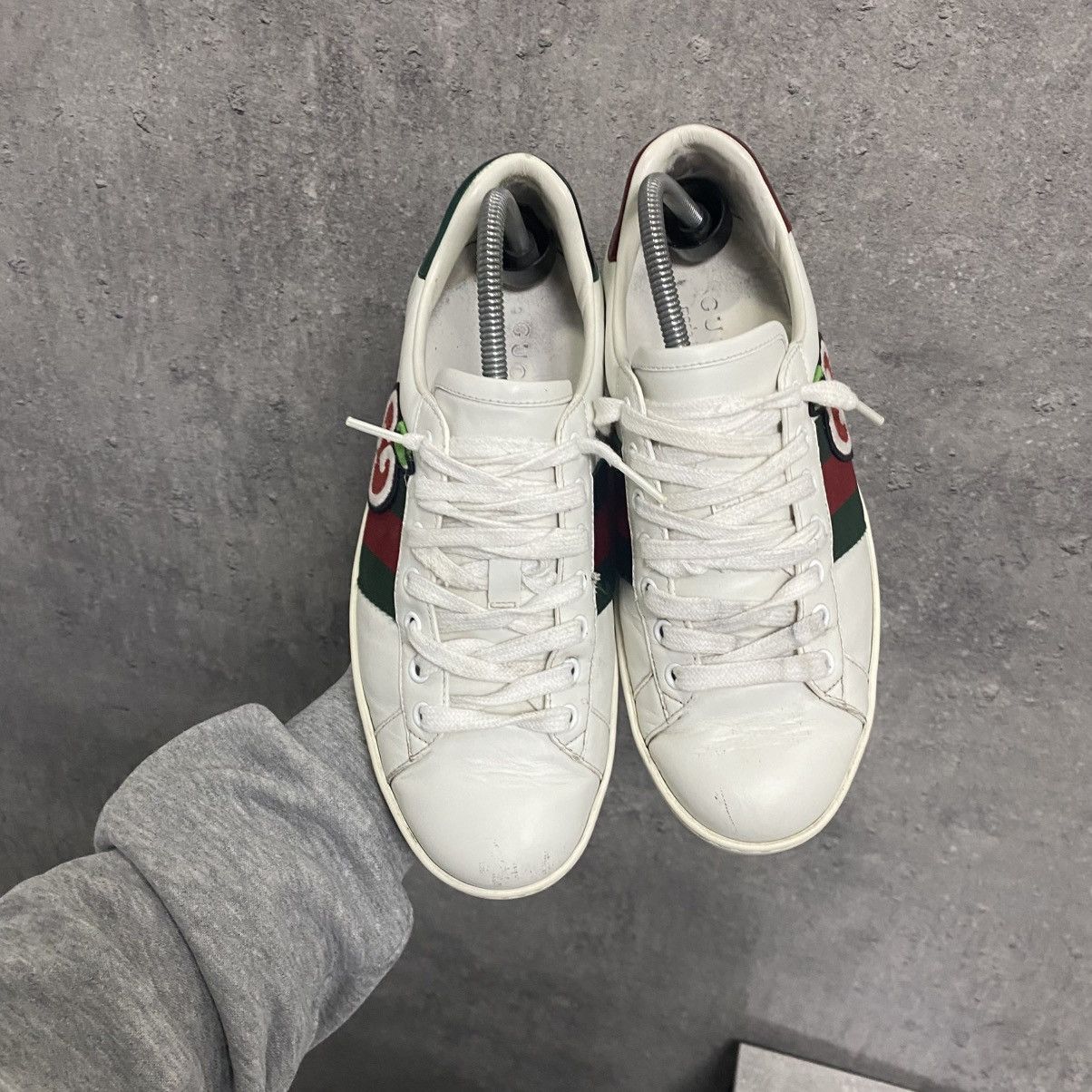 Gucci Gucci Ace Embroidered Shoes Sneakers Size US 5 / IT 35 - 6 Thumbnail