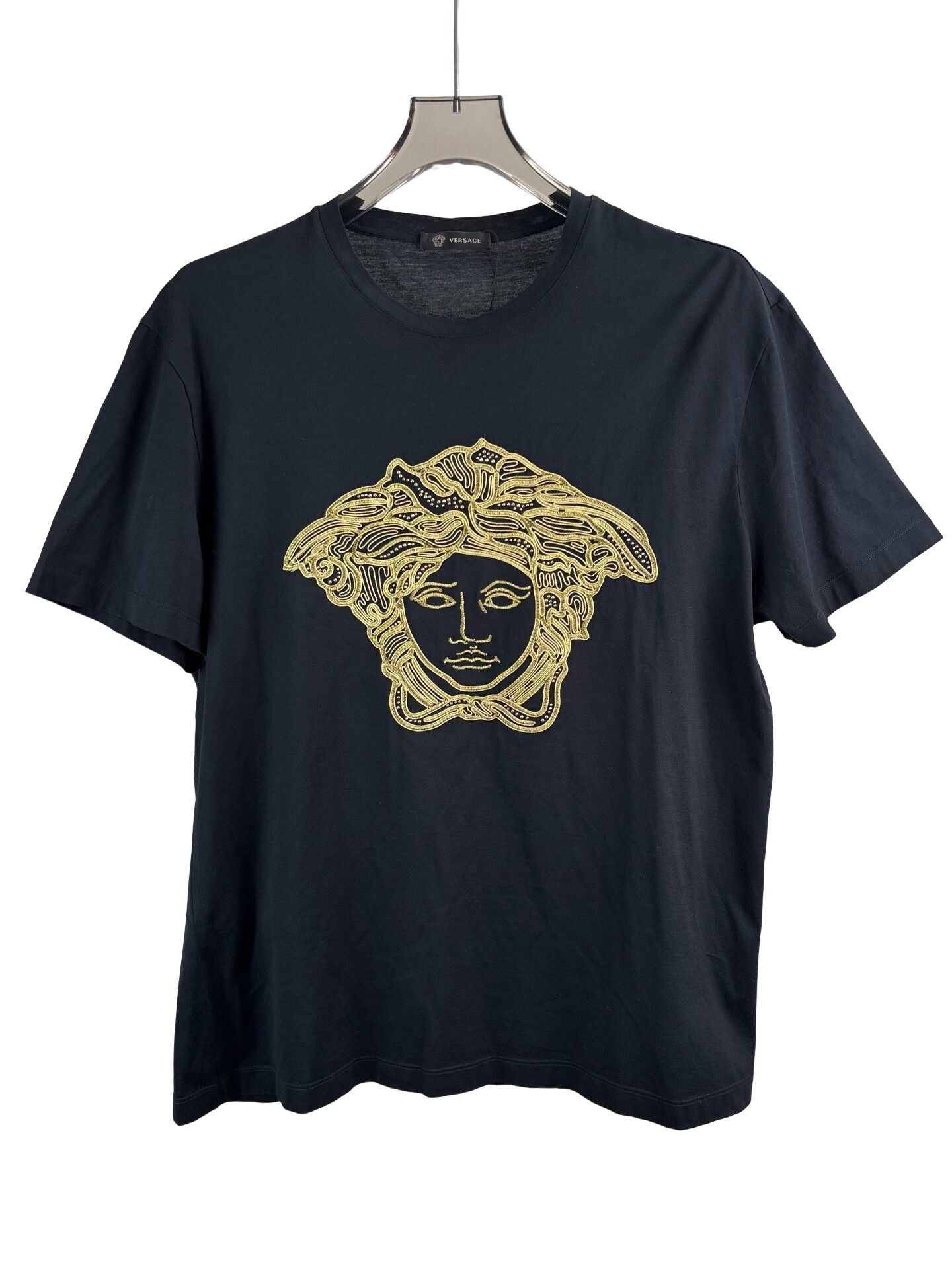 Versace Versace Gold Medusa Embroidery T-Shirt XXL Size US XXL / EU 58 / 5 - 1 Thumbnail