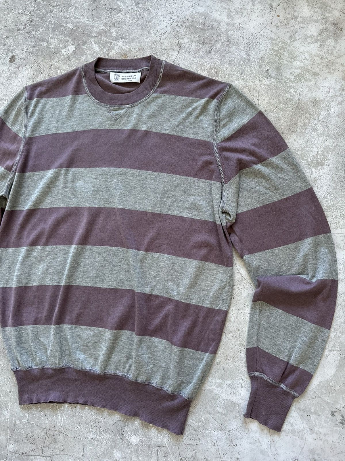 Brunello Cucinelli Brunello Cucinelli striped sweatshirt Size US S / EU 44-46 / 1 - 4 Thumbnail