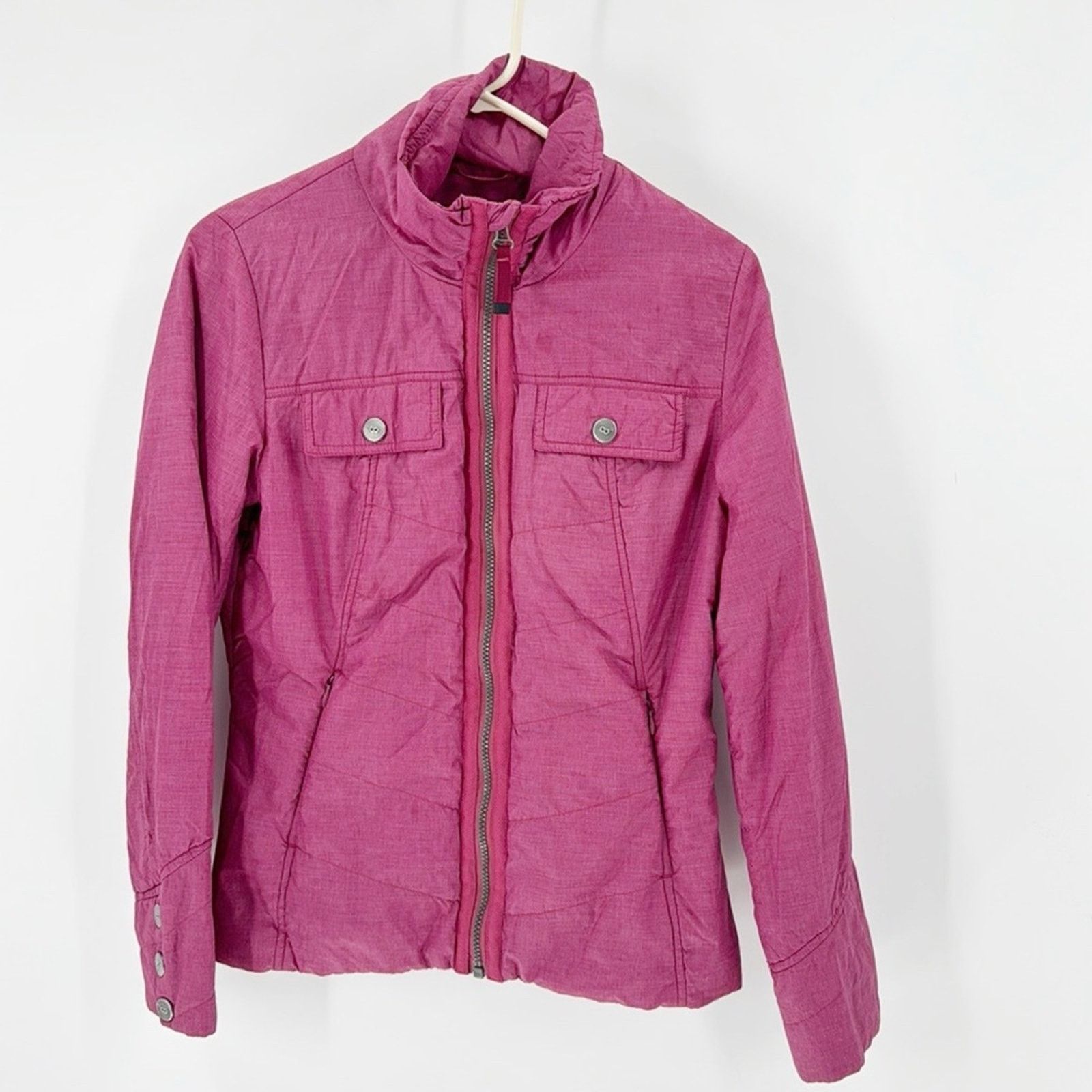 Prana PrAna Chantal Puffer Jacket Plum Red Gorpcore hiking size s Size S / US 4 / IT 40 - 2 Thumbnail