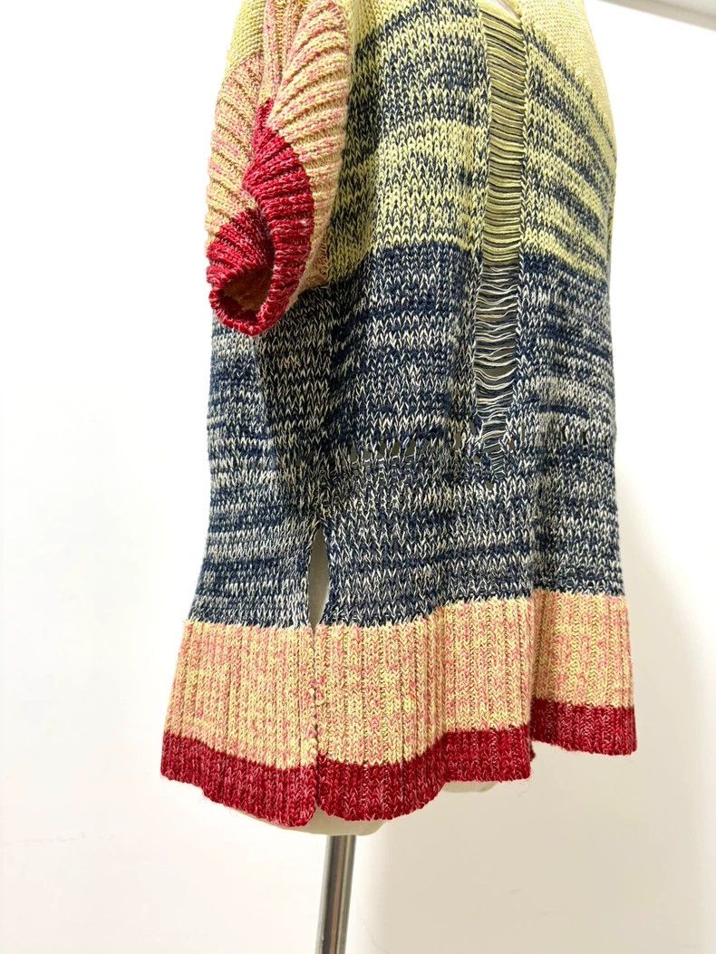 Vivienne Westwood Vivienne Westwood size00 Colorful openwork knit sweater Size M / US 6-8 / IT 42-44 - 4 Thumbnail