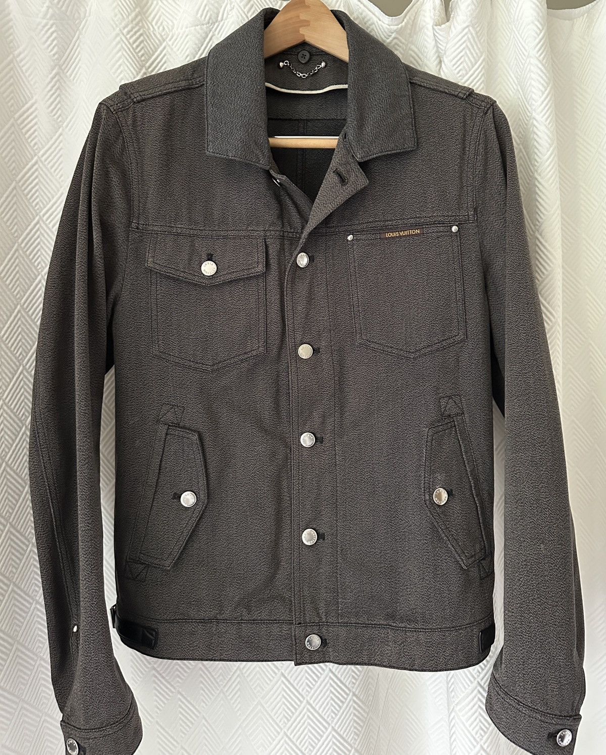 Louis Vuitton Authentic Louis Vuitton Denim Jacket with Shearling Collar Size US S / EU 44-46 / 1 - 17 Thumbnail
