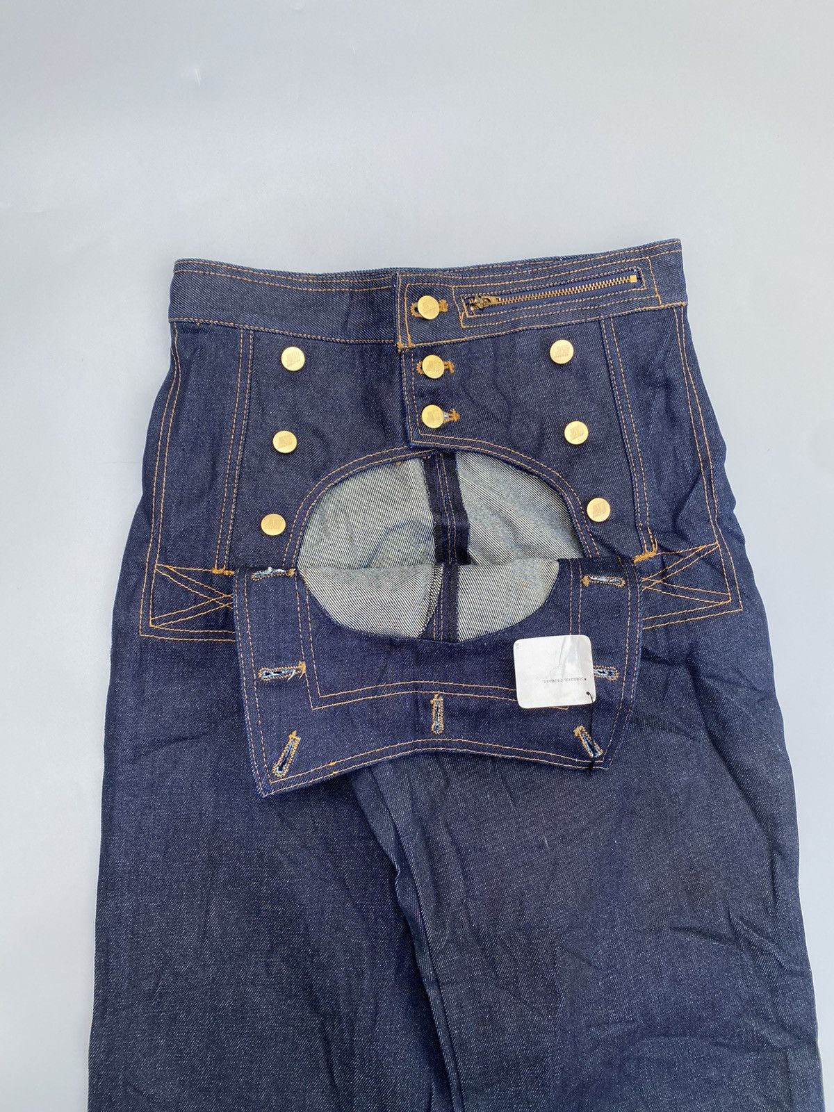 Jean Paul Gaultier S/S 1993 Rare Junior Gaultier- Tri-Closure Andro Jeans Size US 30 / EU 46 - 14 Thumbnail