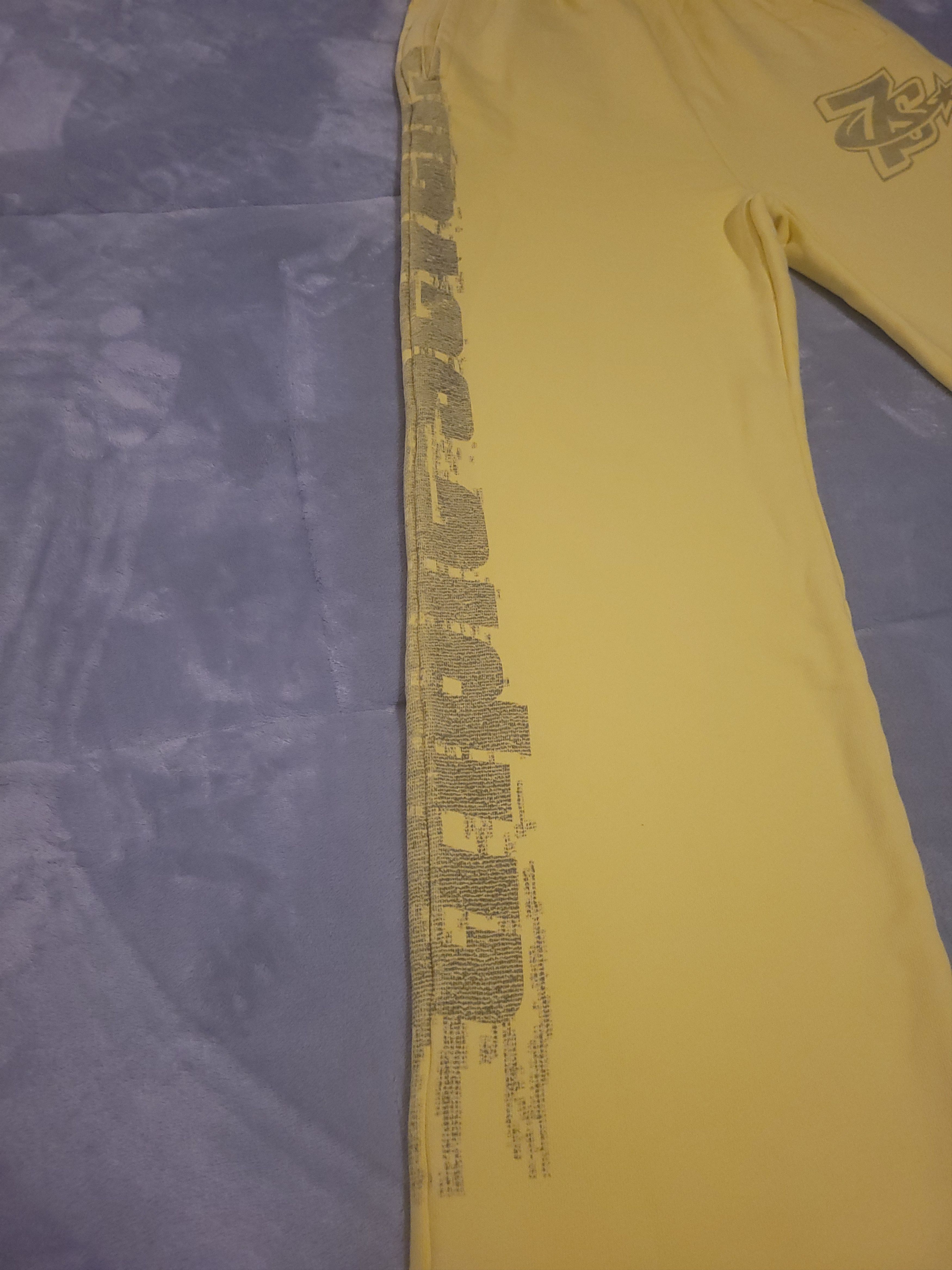 TRIPLE SEVENS Triple Sevens -Yellow Wide Leg Sweatpants- Mens Sz Med- BNWT Size US 30 / EU 46 - 5 Thumbnail