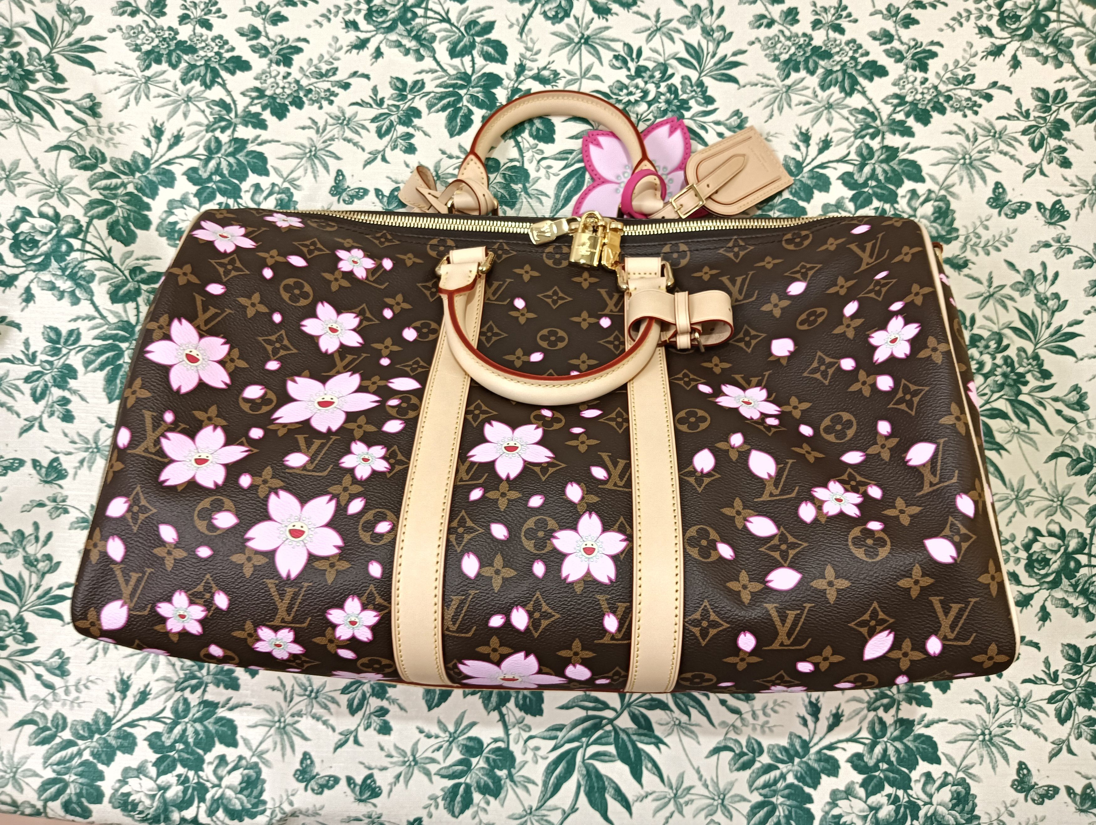 Louis Vuitton × Takashi Murakami Cherry Blossom Keepall Bandouliere 45 Size ONE SIZE - 3 Thumbnail