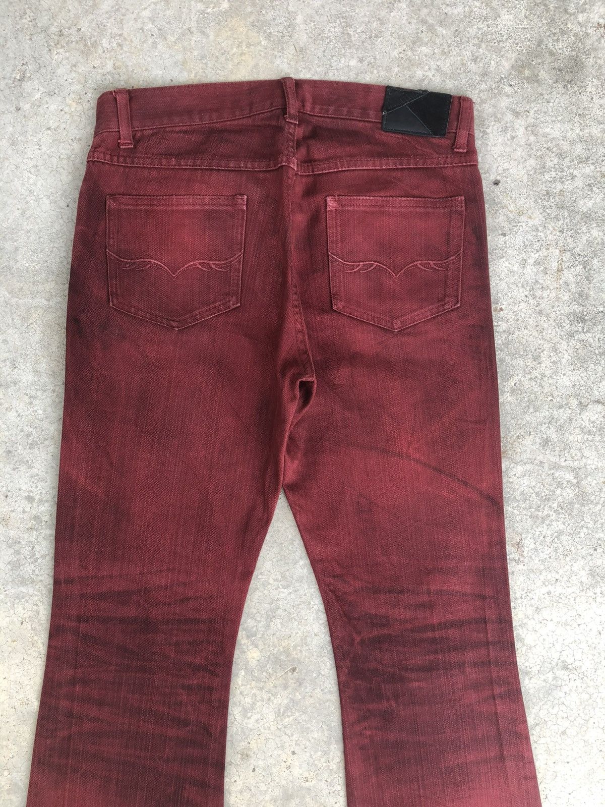 GOSTAR DE FUGA Japanese Fuga Flared Jeans Distressed Jeans Size US 30 / EU 46 - 8 Thumbnail