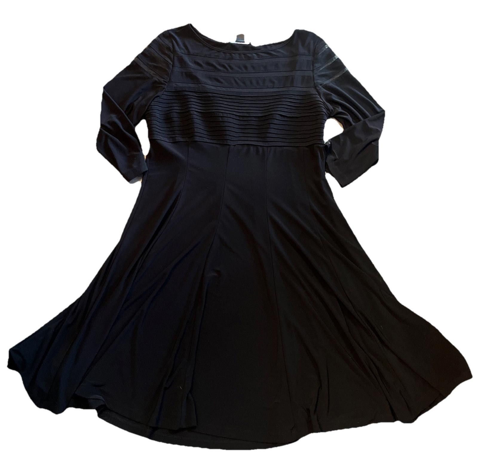 Other Jessica Howard Sheer Top Fit Flare Qtr Sleev Length Dress 16 Size XXL / US 16-18 / IT 52-54 - 1 Thumbnail