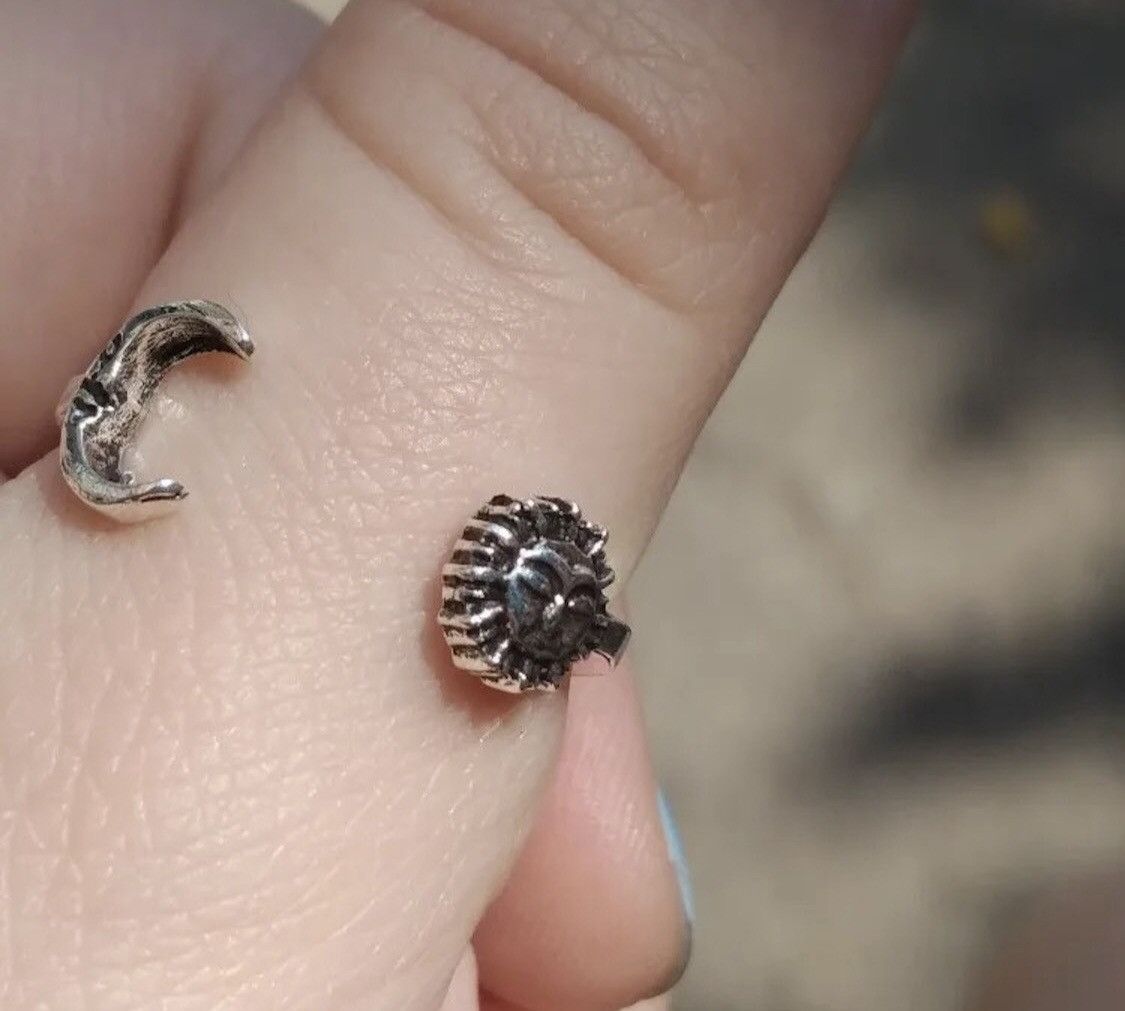 Jewelry 3 Pieces/ Set Moon Stars Adjustable Ring Size ONE SIZE - 7 Thumbnail