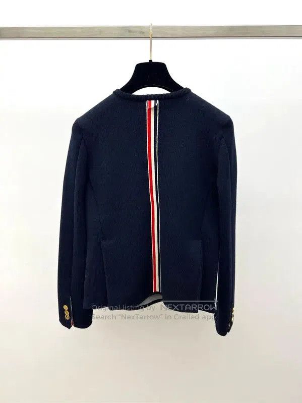 Thom Browne Thom Browne Women's White Cardigan Sweater . Size M / US 6-8 / IT 42-44 - 2 Thumbnail
