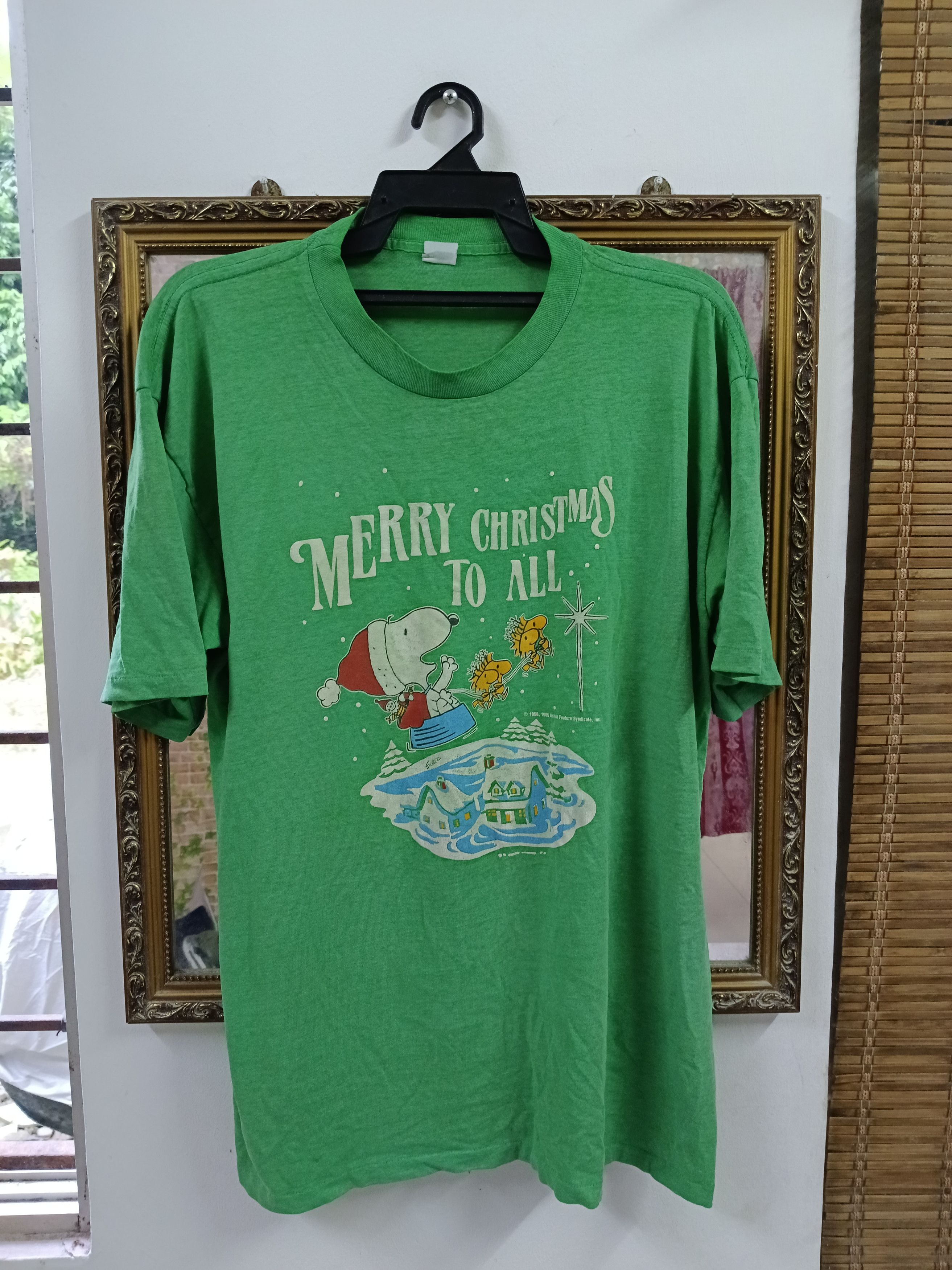 Vintage VINTAGE SNOOPY MERRY CHRISTMAS T SHIRT Size US L / EU 52-54 / 3 - 1 Thumbnail