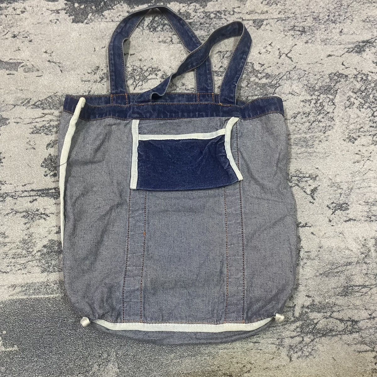 Japanese Brand Vintage Japanese Titicaca Navajo Denim Tote Bag Size ONE SIZE - 4 Thumbnail