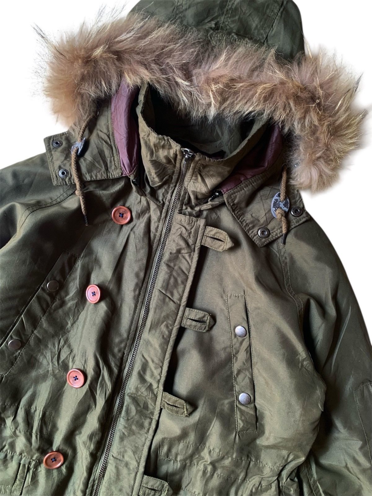 Le Grande Bleu (L.G.B.) Japanese brand beno racoon fur bomber jacket Size US L / EU 52-54 / 3 - 4 Thumbnail