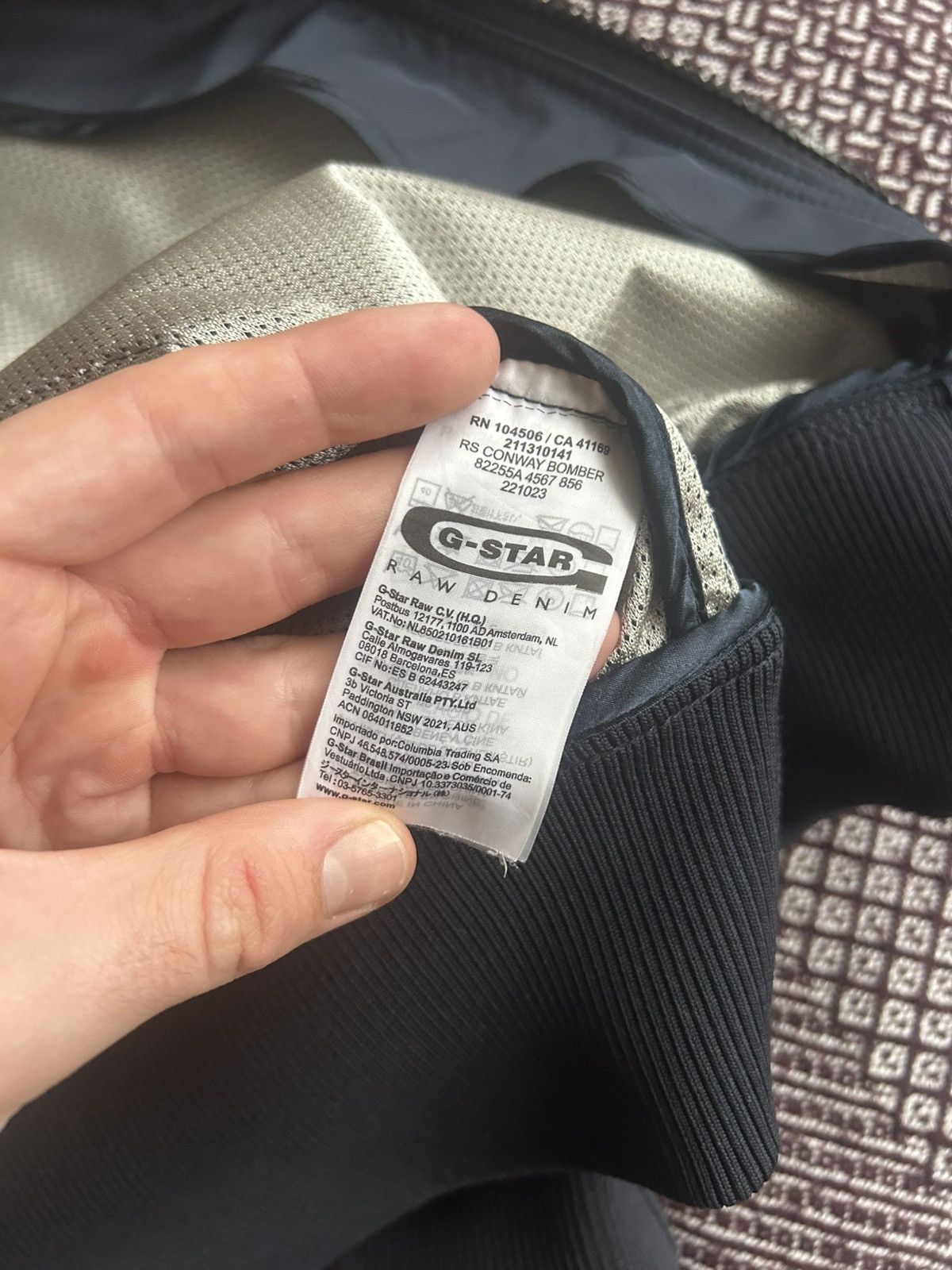G-Star G-Star Raw Denim Sports Conway Bomber Jacket Faded Size L Size US L / EU 52-54 / 3 - 11 Thumbnail