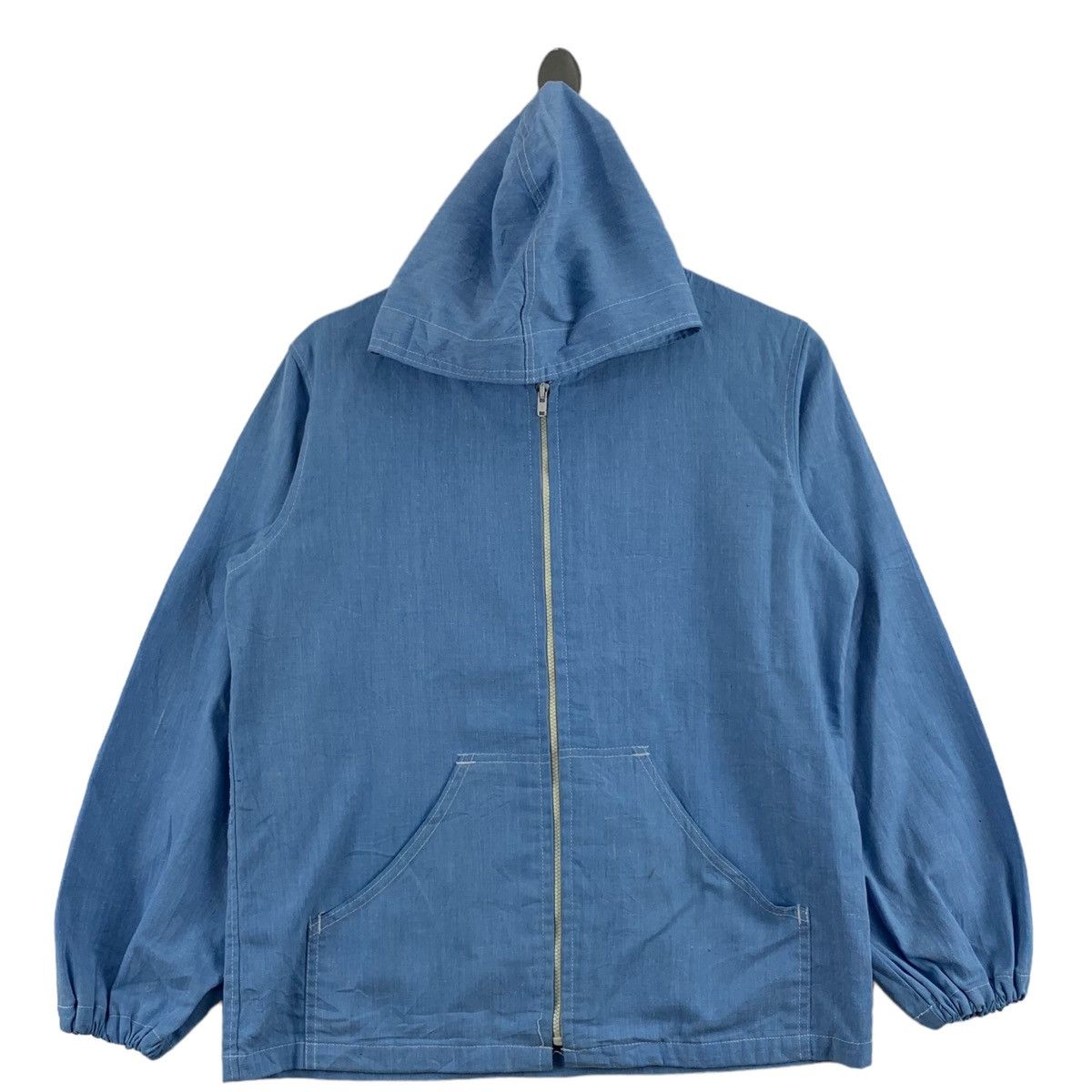 Vintage Vintage 80s BOBSON USA Denim Jeans Blue Hoodie Size US M / EU 48-50 / 2 - 1 Thumbnail