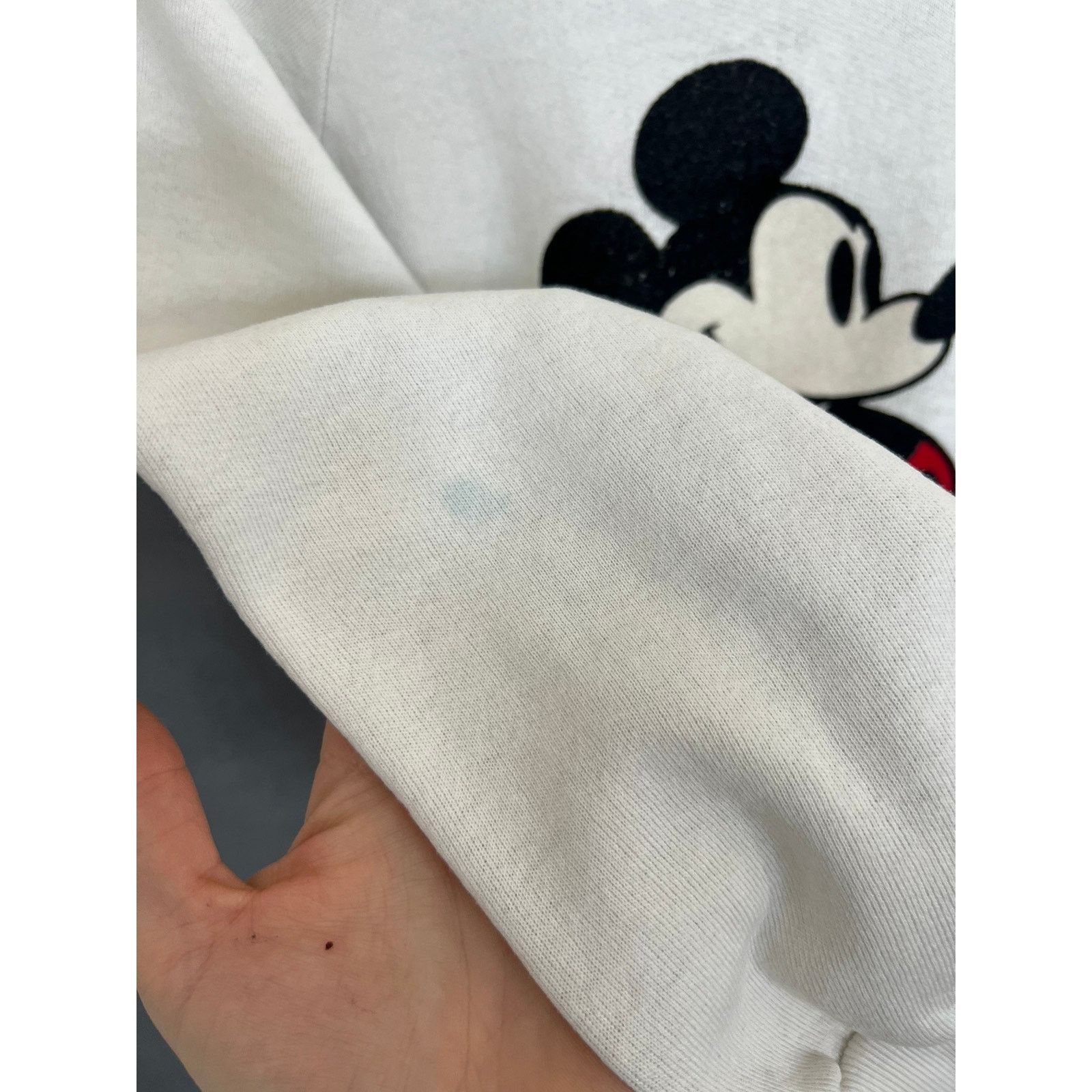 Disney × Vintage Vintage 80s Mickey Mouse Walt Disney white raglan Size US M / EU 48-50 / 2 - 7 Thumbnail