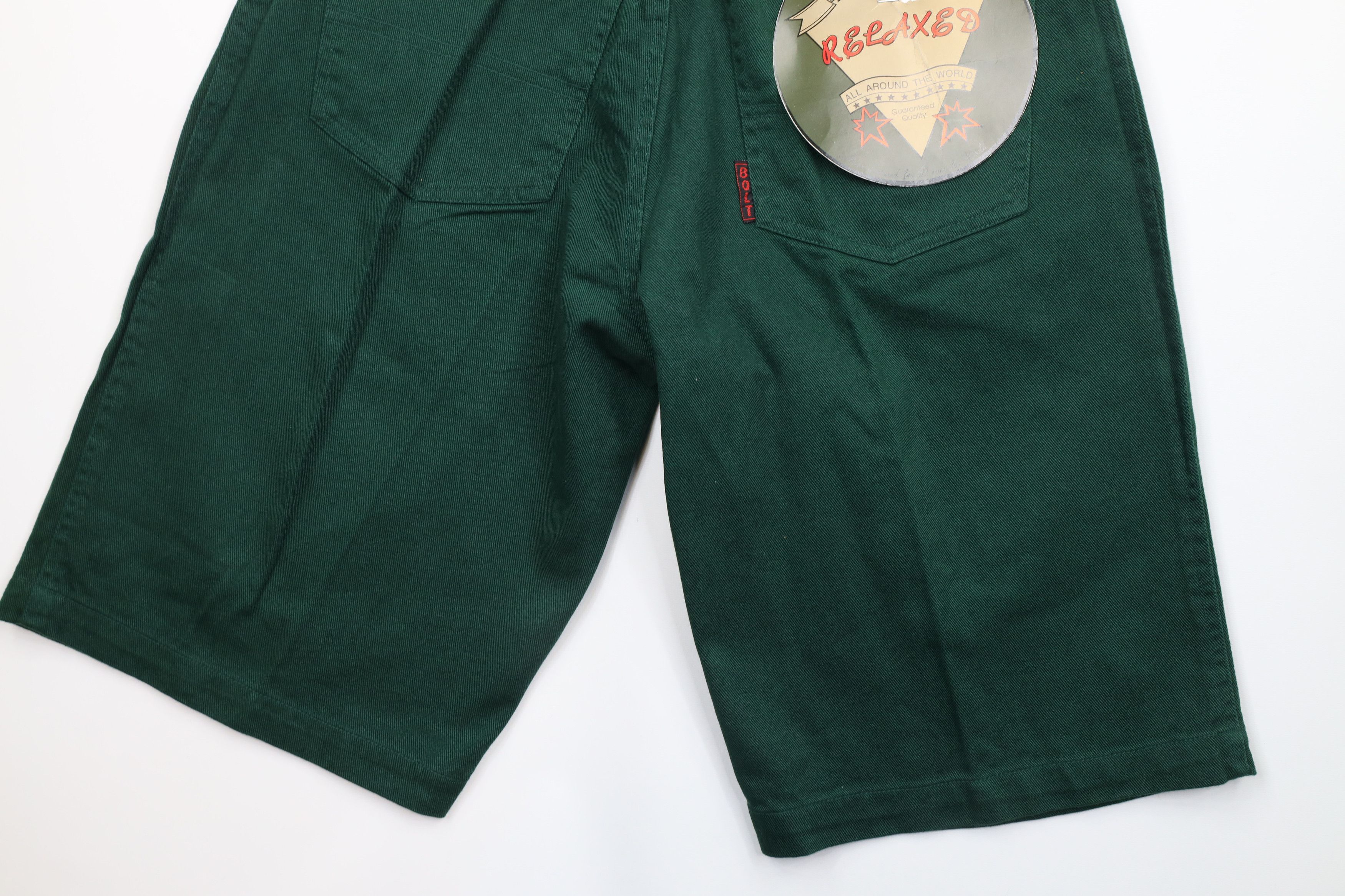 Vintage Deadstock Vintage 90s Streetwear Denim Shorts Jorts Green Size US 30 / EU 46 - 9 Thumbnail