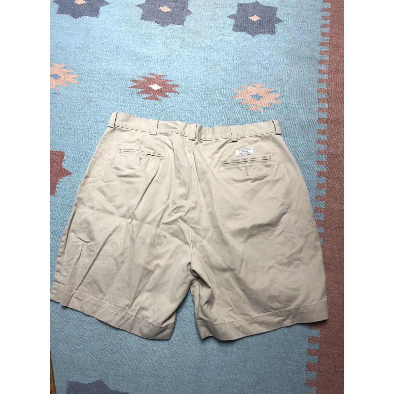 Polo Ralph Lauren Polo Ralph Lauren classic chino shorts cotton flat front Philip casual Men 38 Beige Chino Flat Front, Classic, Regular Fit Size US M / EU 48-50 / 2 - 7 Thumbnail