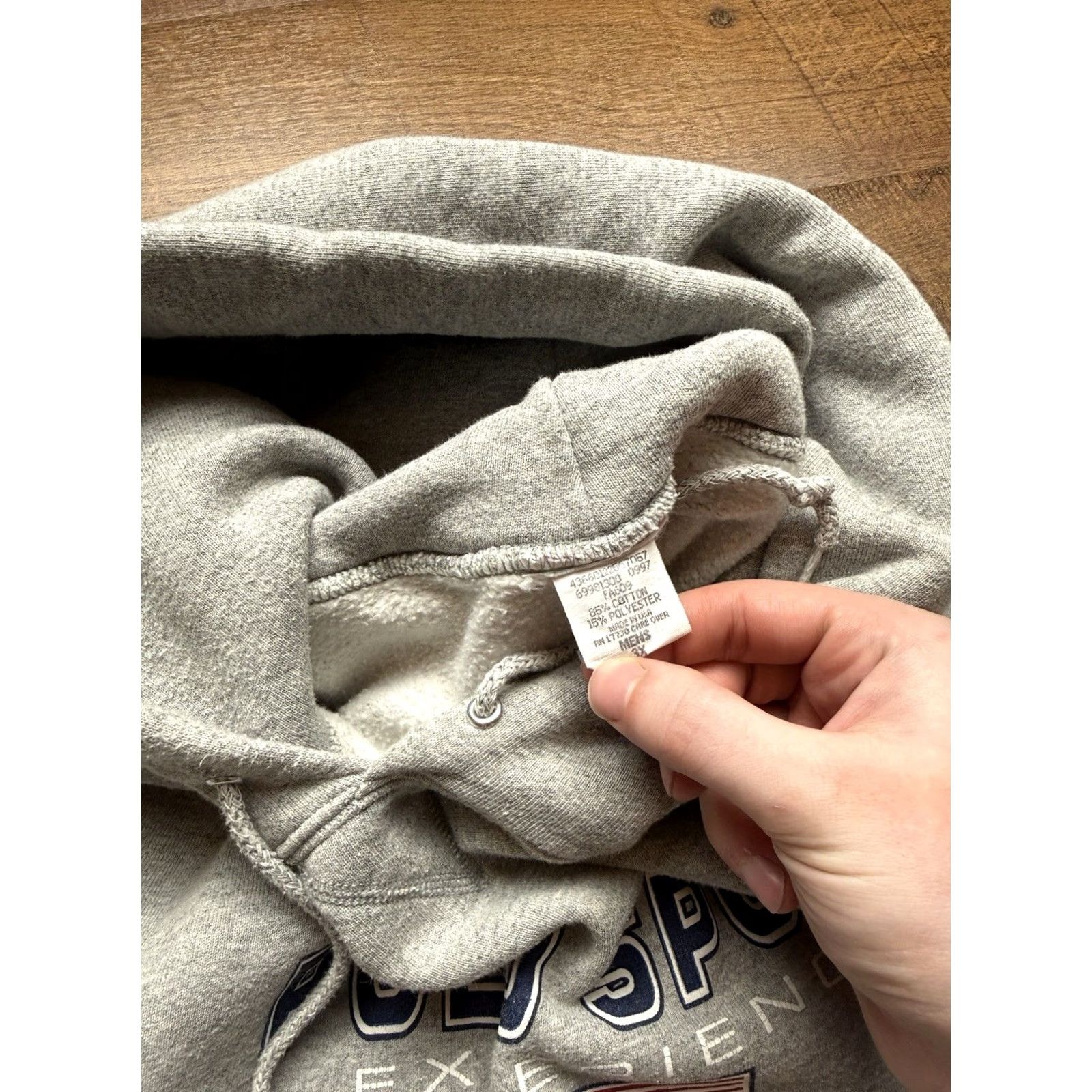 Polo Ralph Lauren Polo Ralph Lauren Hoodie USA Made 1997 Gray Flag Logo Vintage Mens Sz 3XL Size US XXL / EU 58 / 5 - 6 Thumbnail