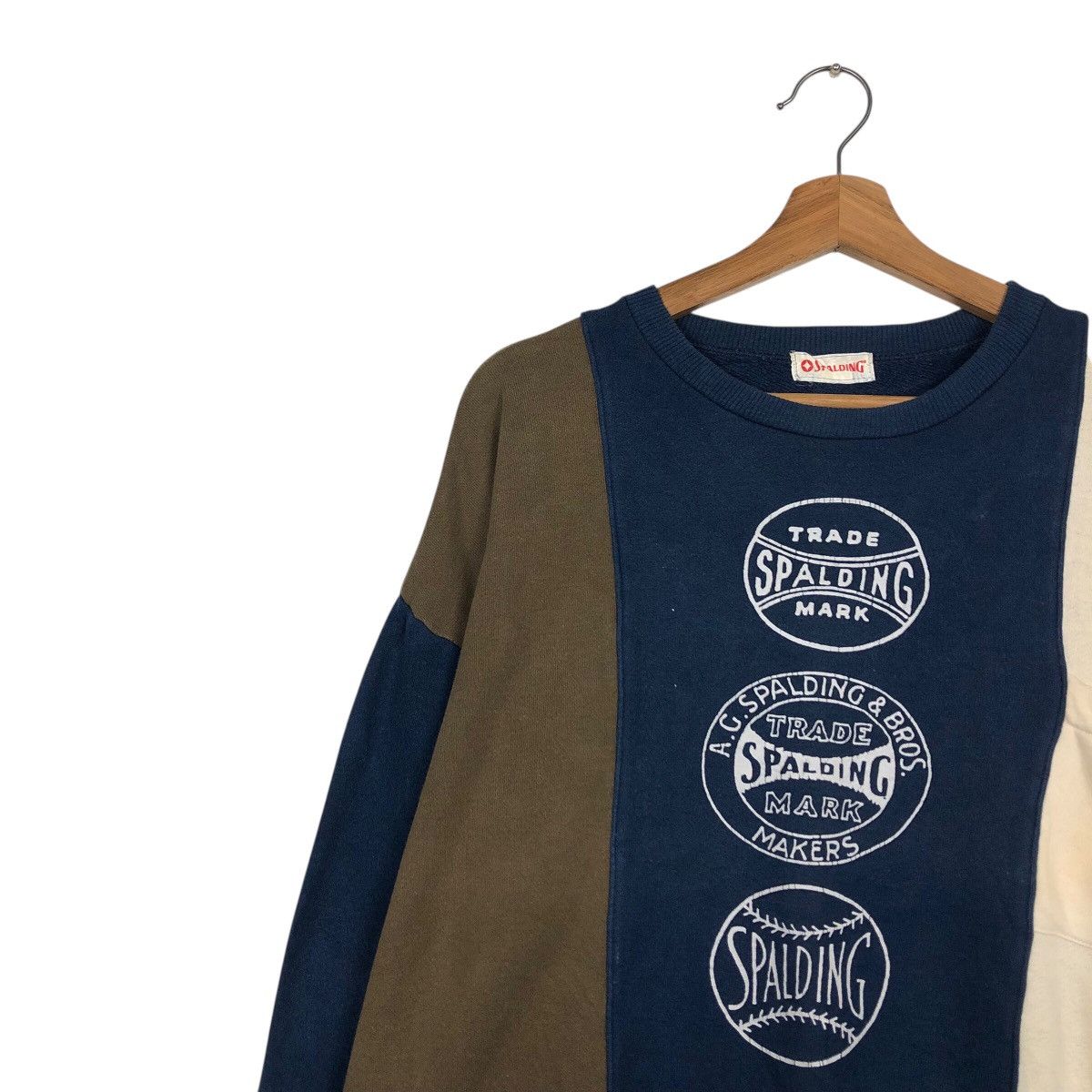 Other 📌Vintage Sweatshirt Spalding Big Logo Over Issey Miyake Size US M / EU 48-50 / 2 - 8 Thumbnail
