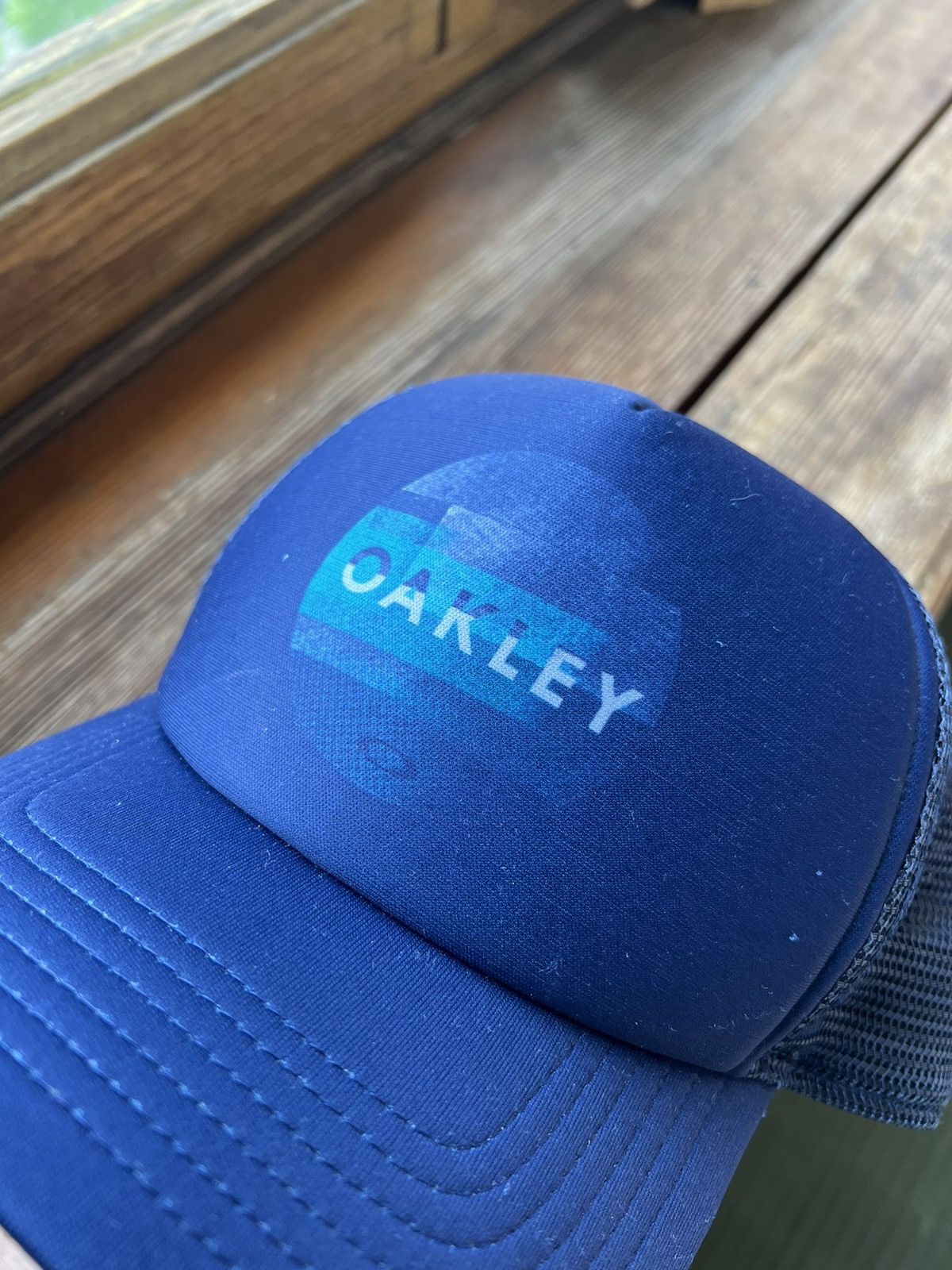 Vintage Y2K Trucker Hat Oakley Cap Big Logo Size ONE SIZE - 5 Thumbnail