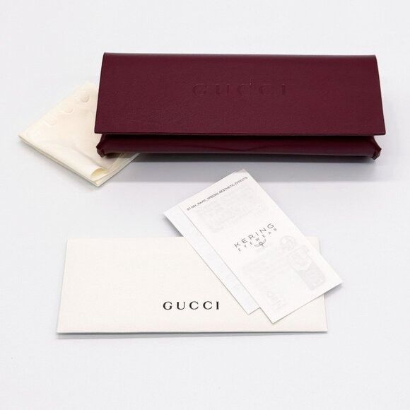 Gucci NEW GUCCI GG1808S 002 SUNGLASSES GOLD UNISEX SUNGLASSES Size ONE SIZE - 13 Thumbnail