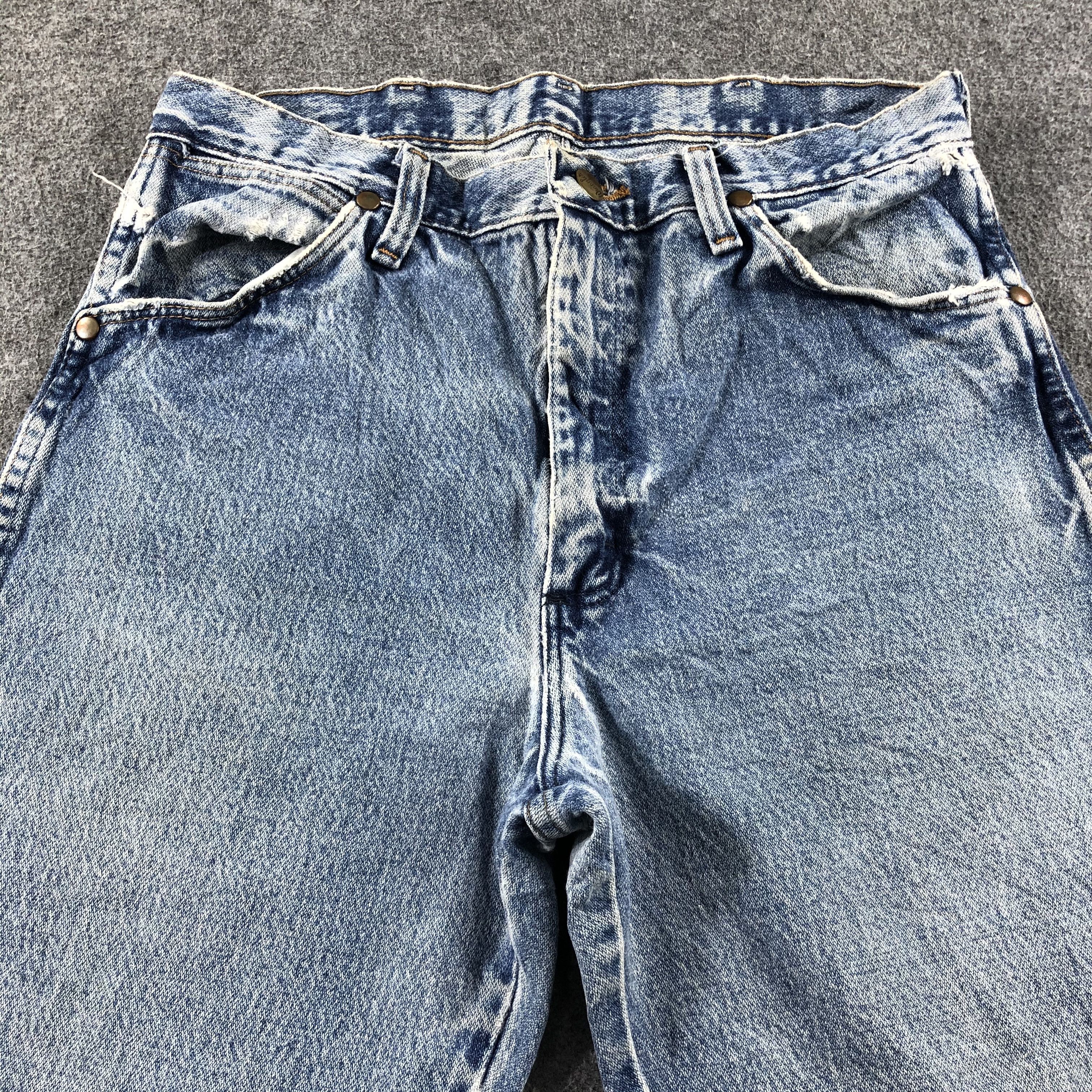 Vintage Vintage Blue Wash Wrangler Jeans-J2345 Size US 30 / EU 46 - 3 Thumbnail