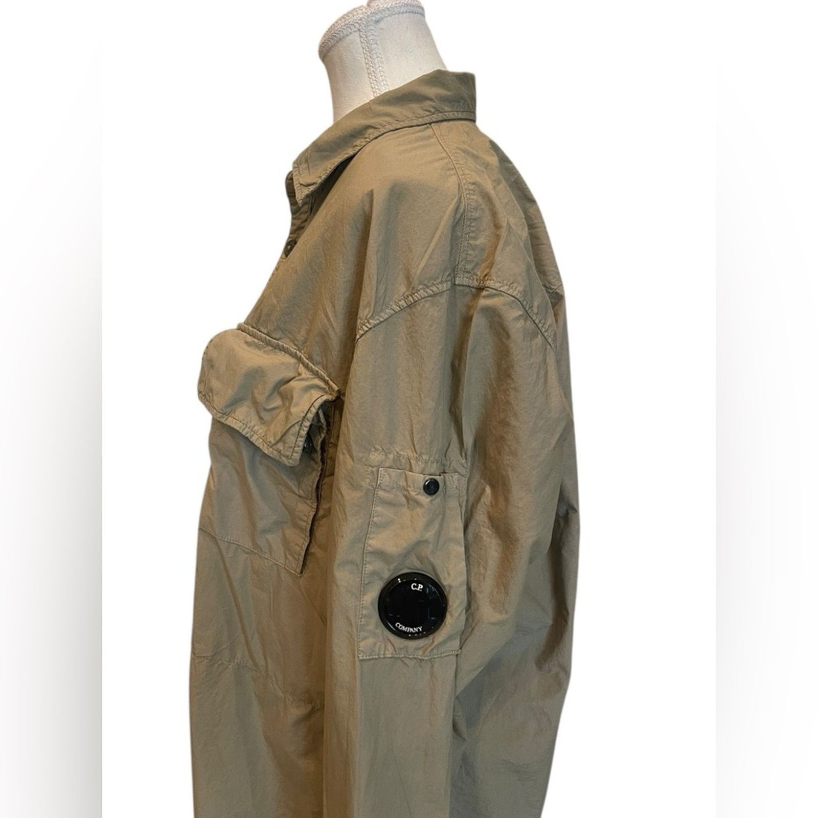 C.P. Company C.P. Company Tan Lightweight Chrome Utility Jacket Size:XL Size US XL / EU 56 / 4 - 4 Thumbnail