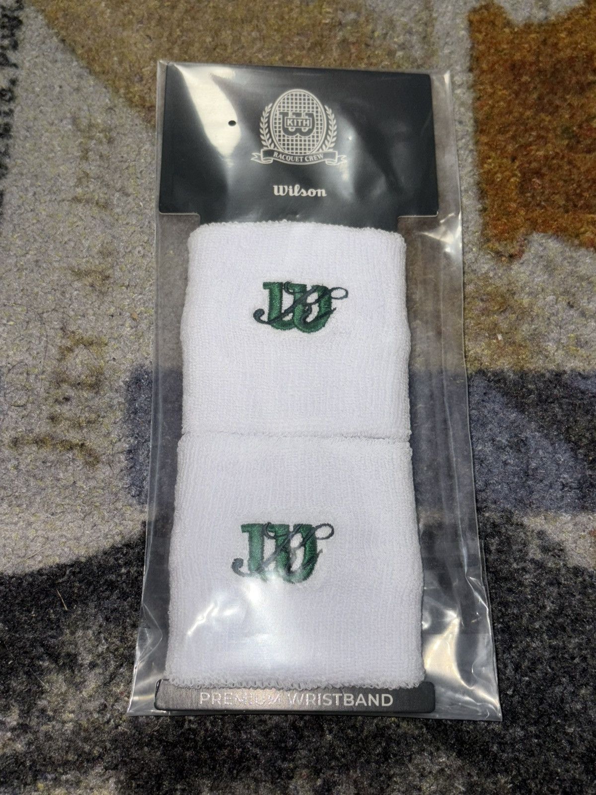 Kith × Ronnie Fieg × Wilson Kith x Wilson Sweatband White Size ONE SIZE - 1 Thumbnail