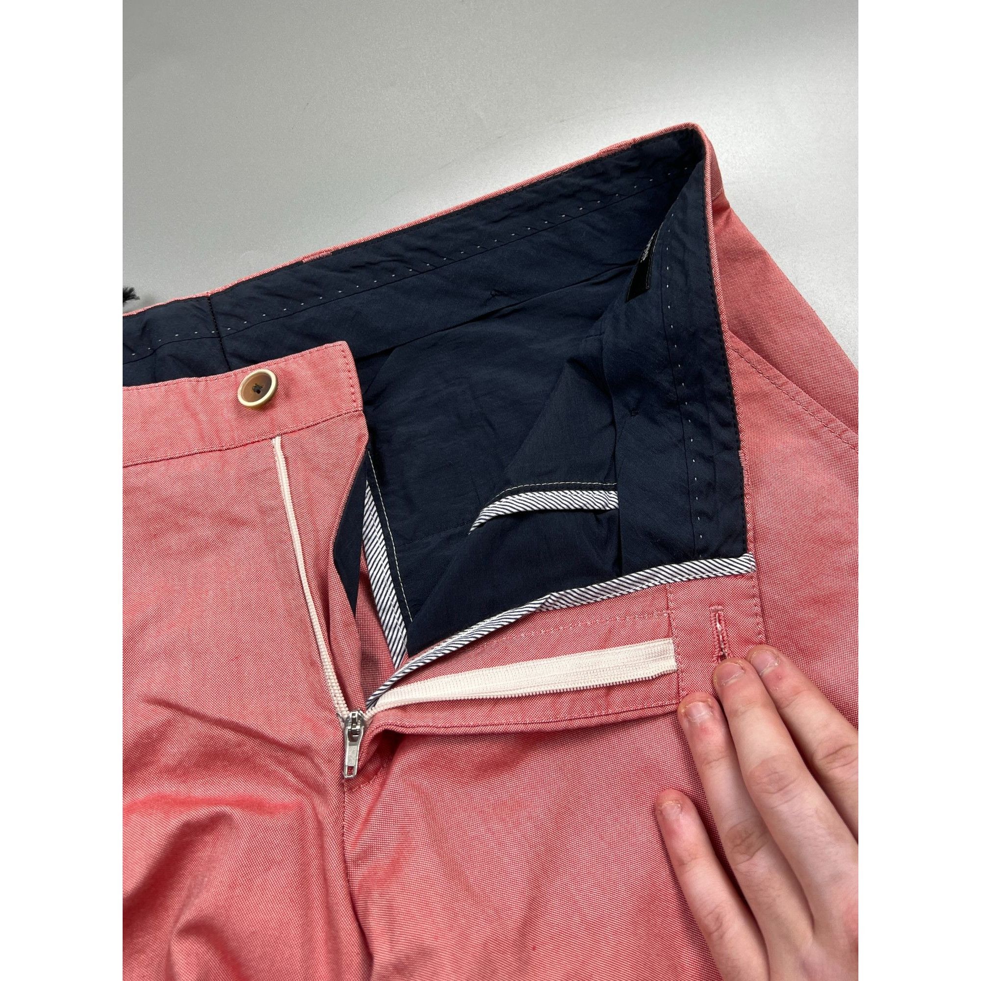 Hugo Boss Hugo Boss Pink Cotton Chino Pants (Y0825) Size US 34 / EU 50 - 6 Thumbnail