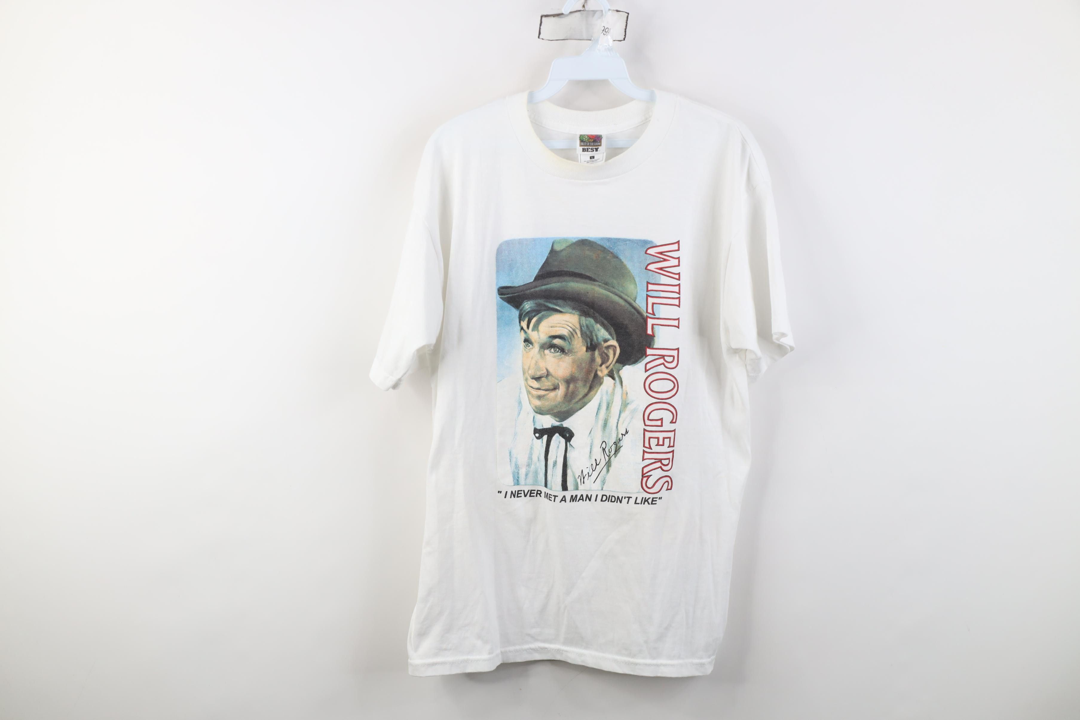 Vintage Vintage 90s I Never Met A Man I Didn't Like Rogers T-Shirt Size US L / EU 52-54 / 3 - 1 Thumbnail