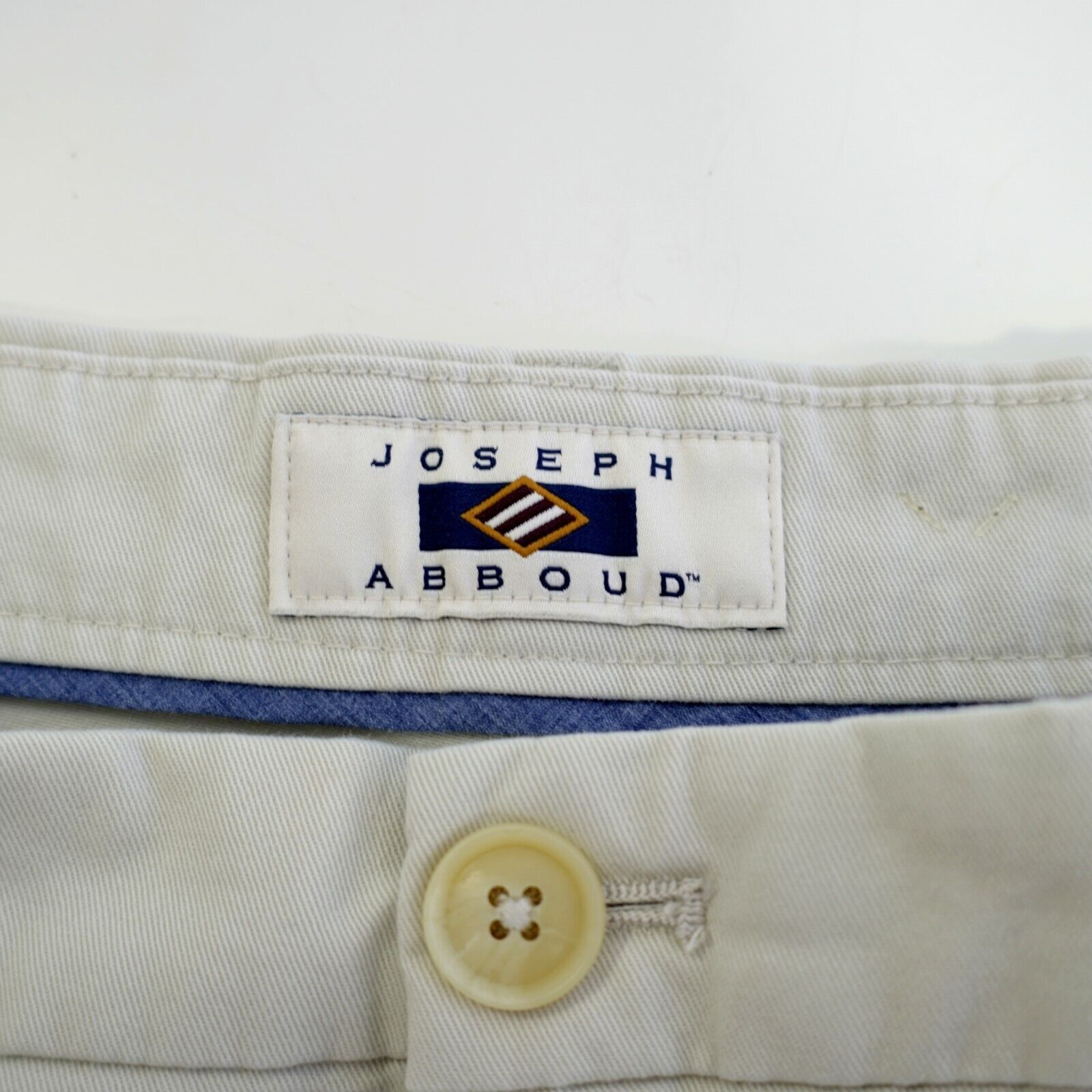 Joseph Abboud NEW Joseph Abboud Stretch Cotton Gray Cream 38/32 Chino Pant Size US 38 / EU 54 - 2 Thumbnail