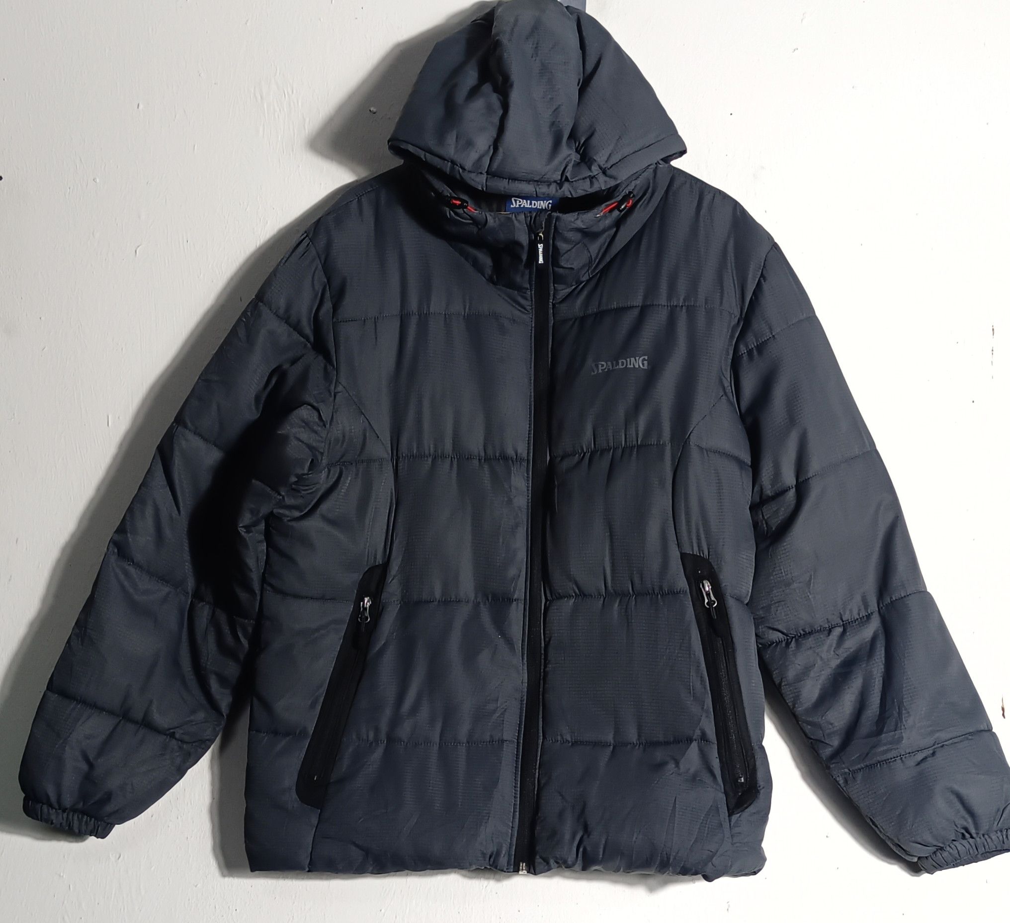Spalding × Vintage 🔥Spalding Puffer Down Zipper Hoodie Size US XL / EU 56 / 4 - 1 Thumbnail