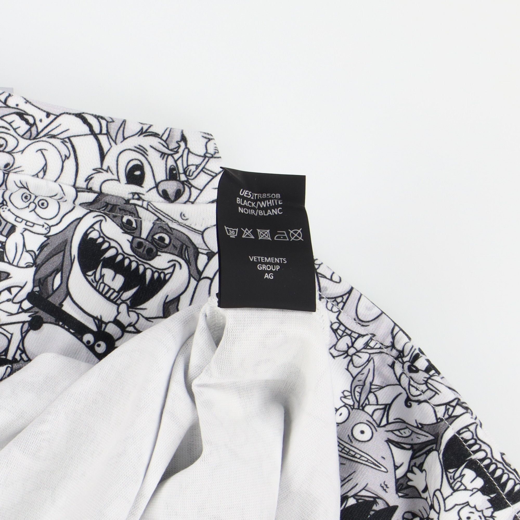 Vetements Monochrome Cartoon Mania Oversized T-Shirt Size S / US 4 / IT 40 - 8 Thumbnail