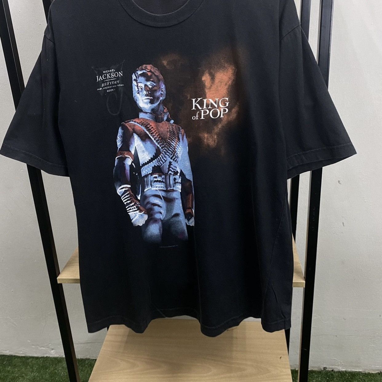 Michael Jackson 1994 Vintage Michael Jackson History King of Pop Rock Tee Size US L / EU 52-54 / 3 - 4 Thumbnail