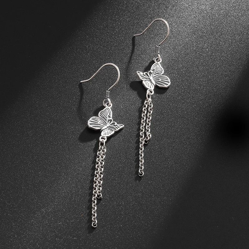 Jewelry × Vintage Butterfly Tassel Pendant Earrings Size ONE SIZE - 4 Thumbnail