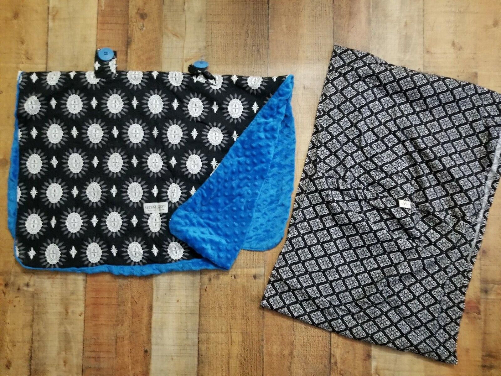Designer Carseat Canopy + Seven Baby Carrier Sling Black And Blue Size ONE SIZE - 1 Thumbnail