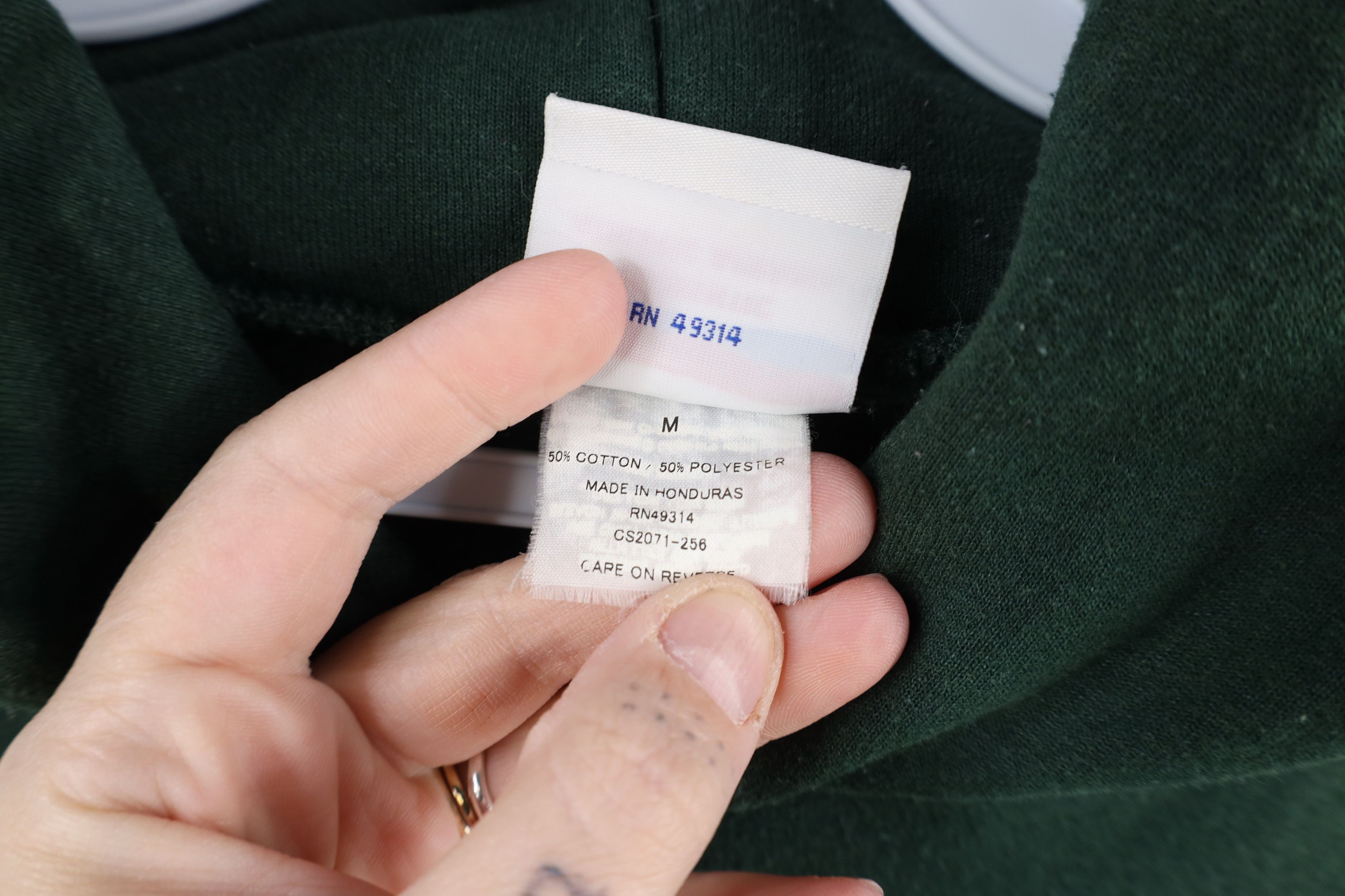Champion × Vintage Vintage Champion Spell Script Tiffin University Hoodie Green Size US M / EU 48-50 / 2 - 10 Thumbnail