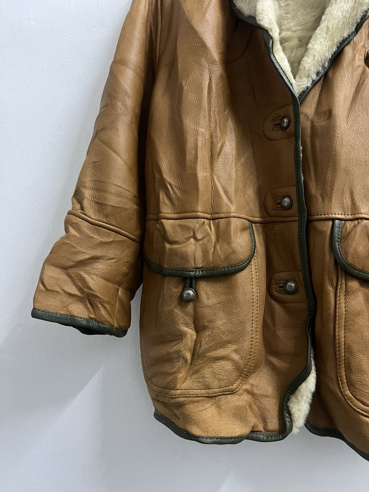 Vintage Vintage Maffei Shearling Jacket Size US L / EU 52-54 / 3 - 3 Thumbnail