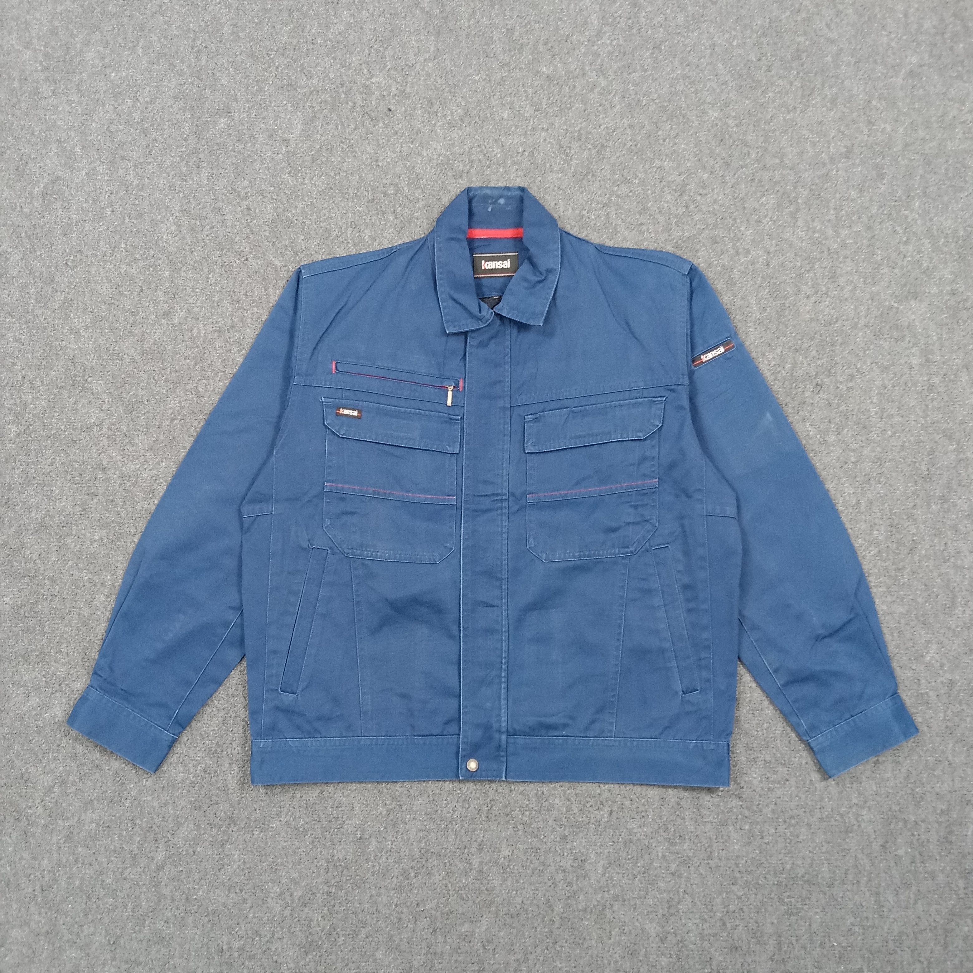 Kansai Yamamoto Kansai x Number Nine Custom Logo Workwear Jacket C279N13 Size US M / EU 48-50 / 2 - 3 Thumbnail