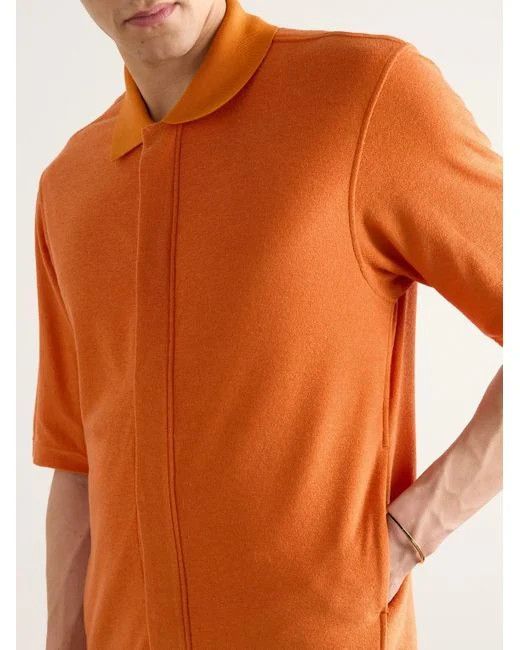 Ermenegildo Zegna o1s1rm0225 RUD313A7 Polo Shirt in Orange Size US M / EU 48-50 / 2 - 3 Thumbnail