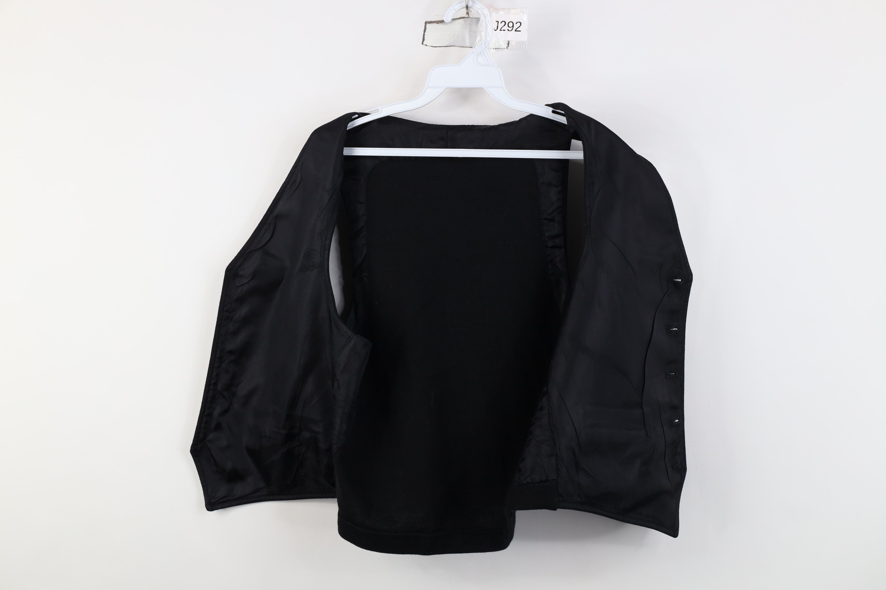 Vintage Vintage 50s Streetwear Blank Wool Suit Vest Jacket Black USA Size US M / EU 48-50 / 2 - 9 Thumbnail