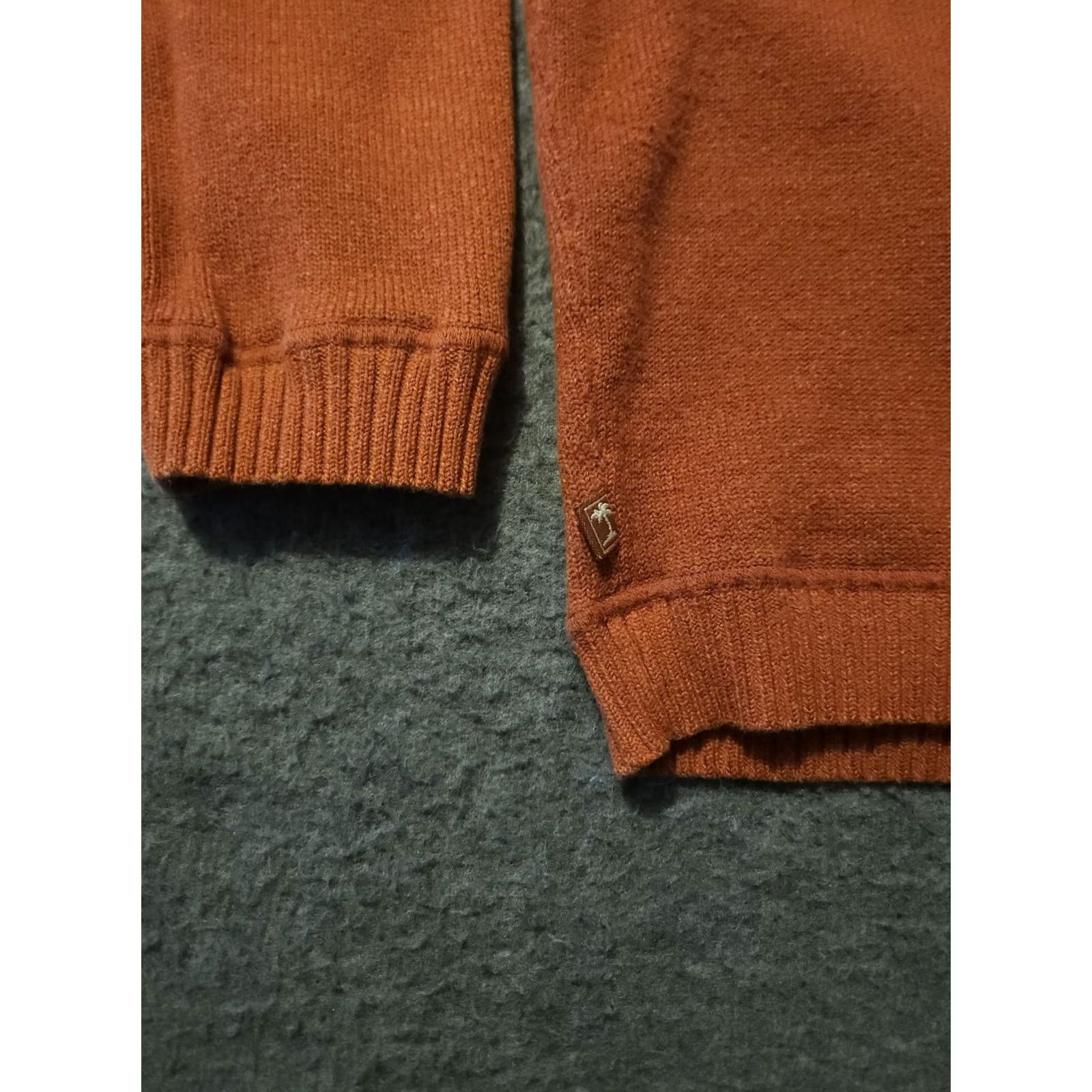 Tommy Bahama Tommy Bahama Sweater 1/4 Zip Shirt Mens Medium Orange Cotton Nylon Knit Pullover Long Sleeve Vintage? Size US M / EU 48-50 / 2 - 7 Thumbnail